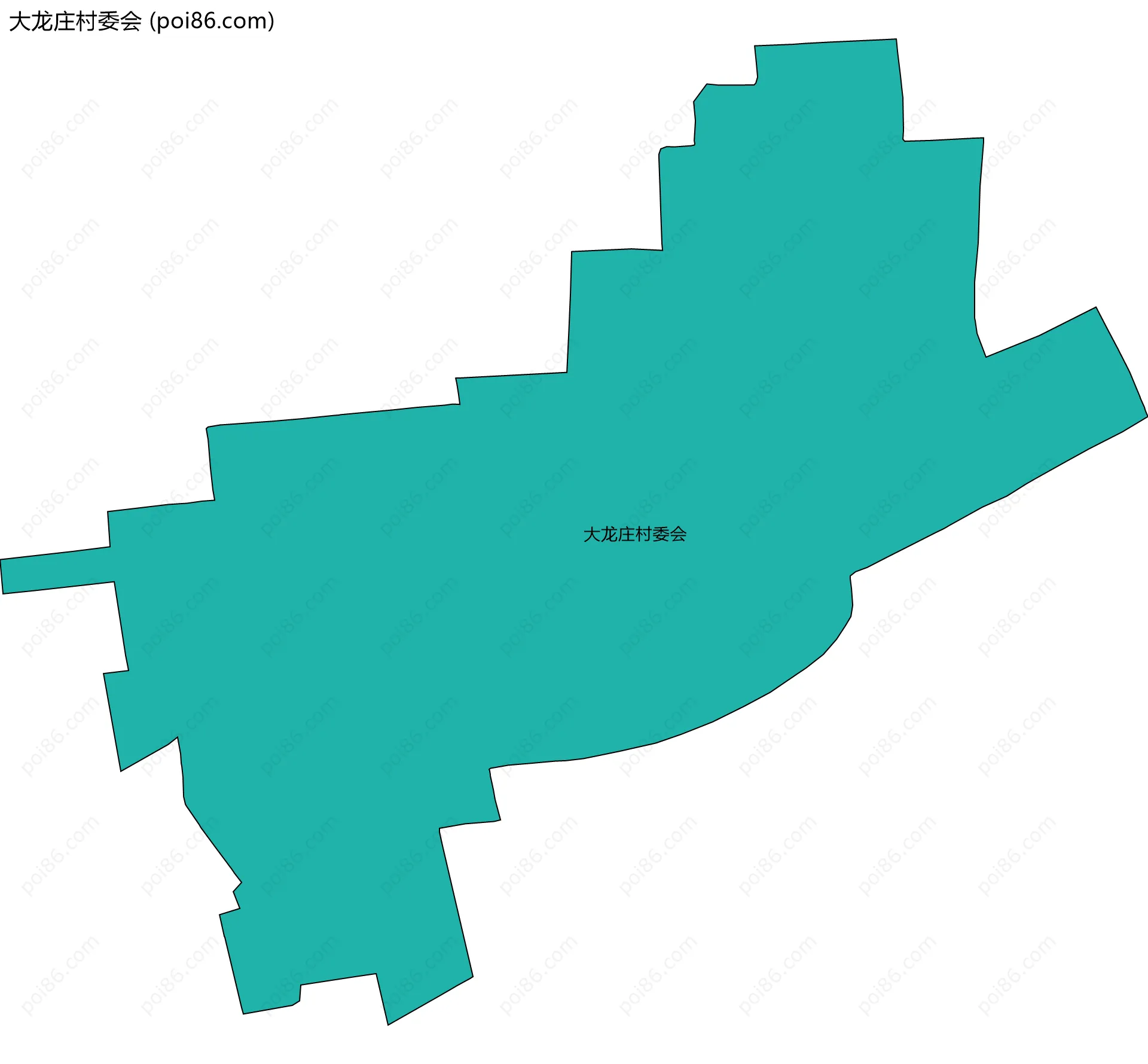 大龙庄村委会边界地图