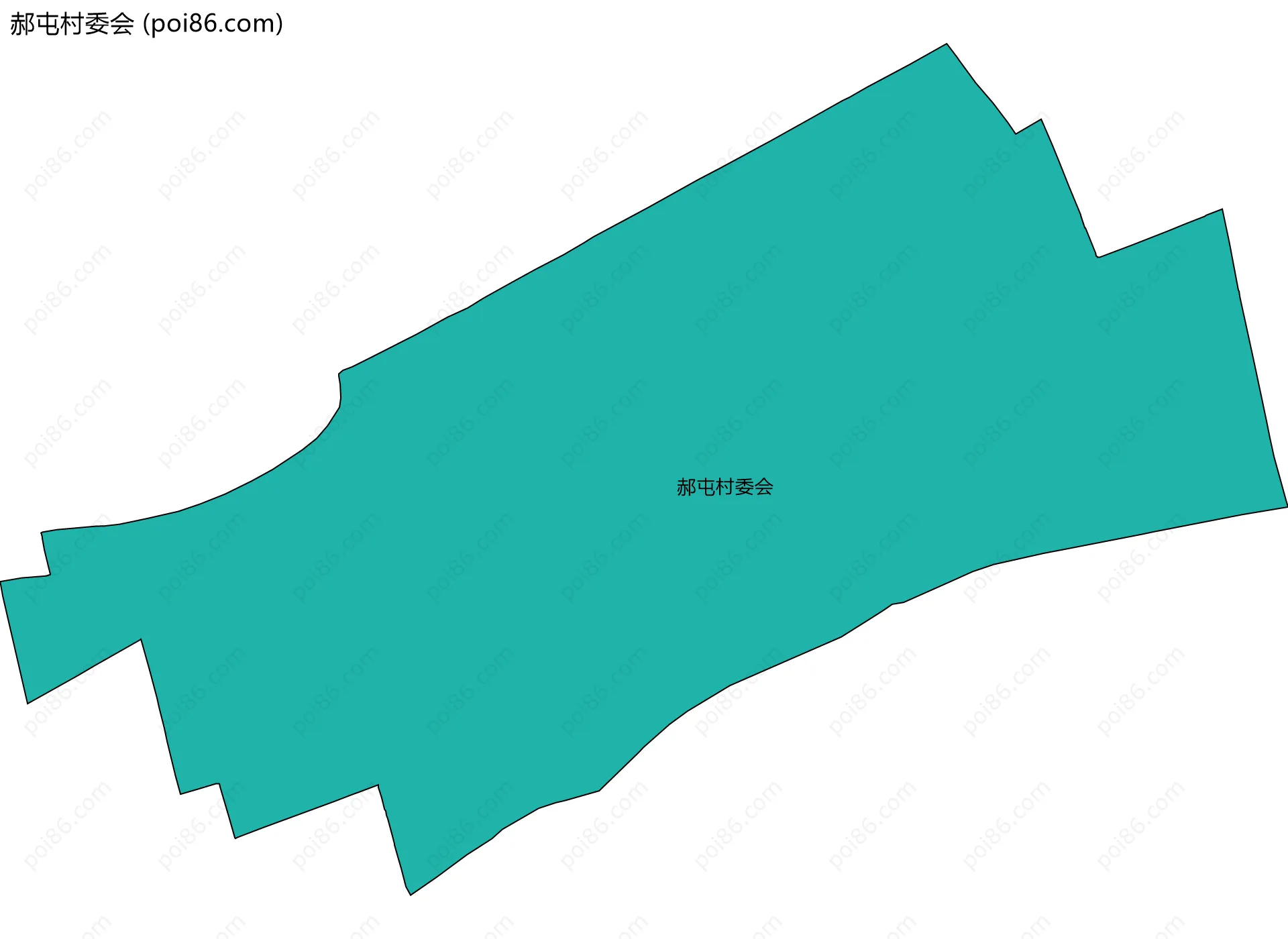 郝屯村委会边界地图