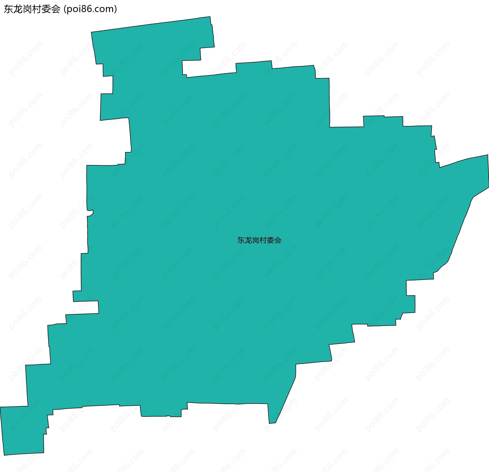 东龙岗村委会边界地图