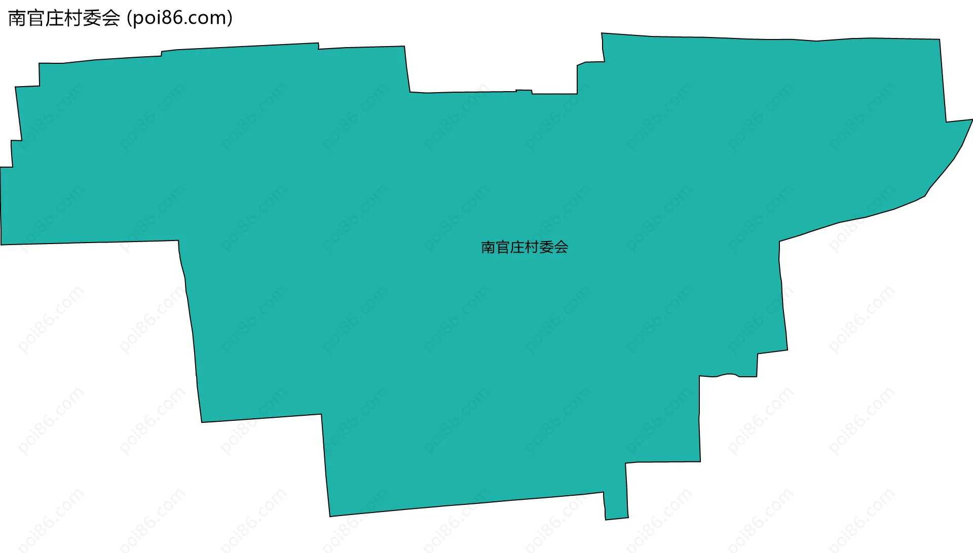 南官庄村委会边界地图