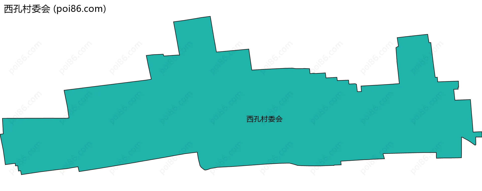 西孔村委会边界地图