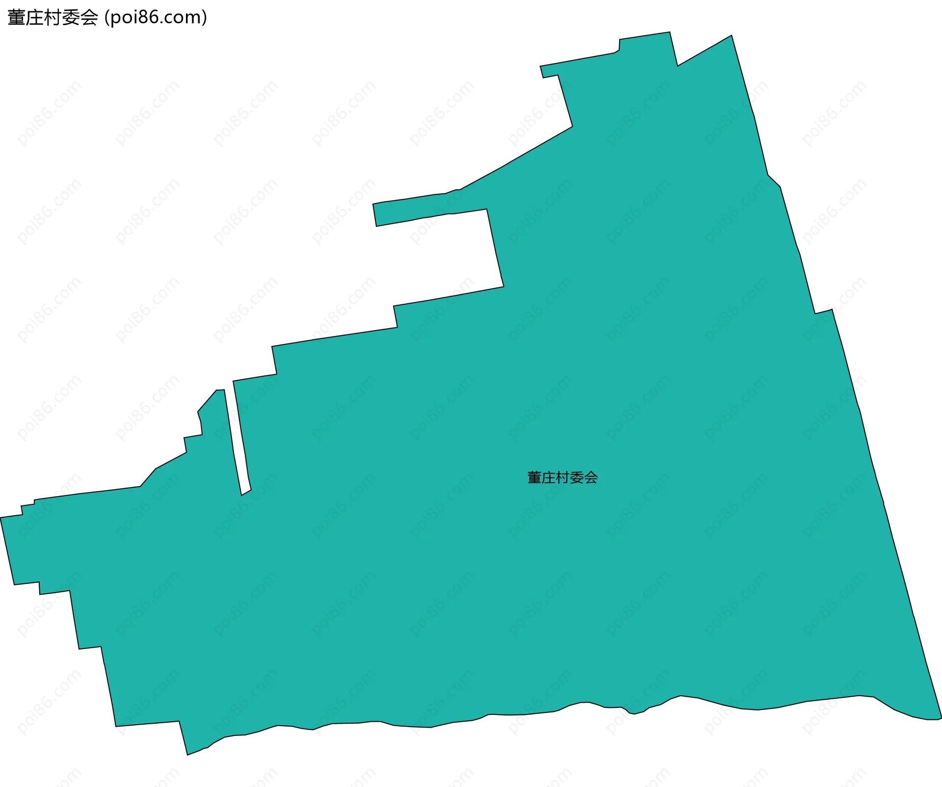 董庄村委会边界地图