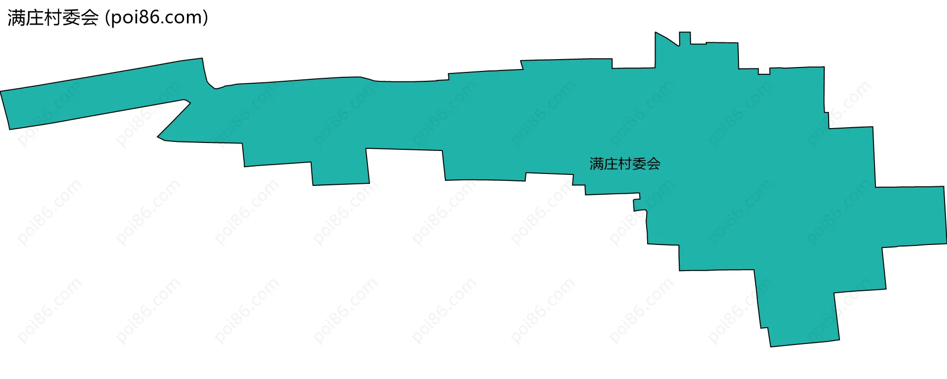 满庄村委会边界地图