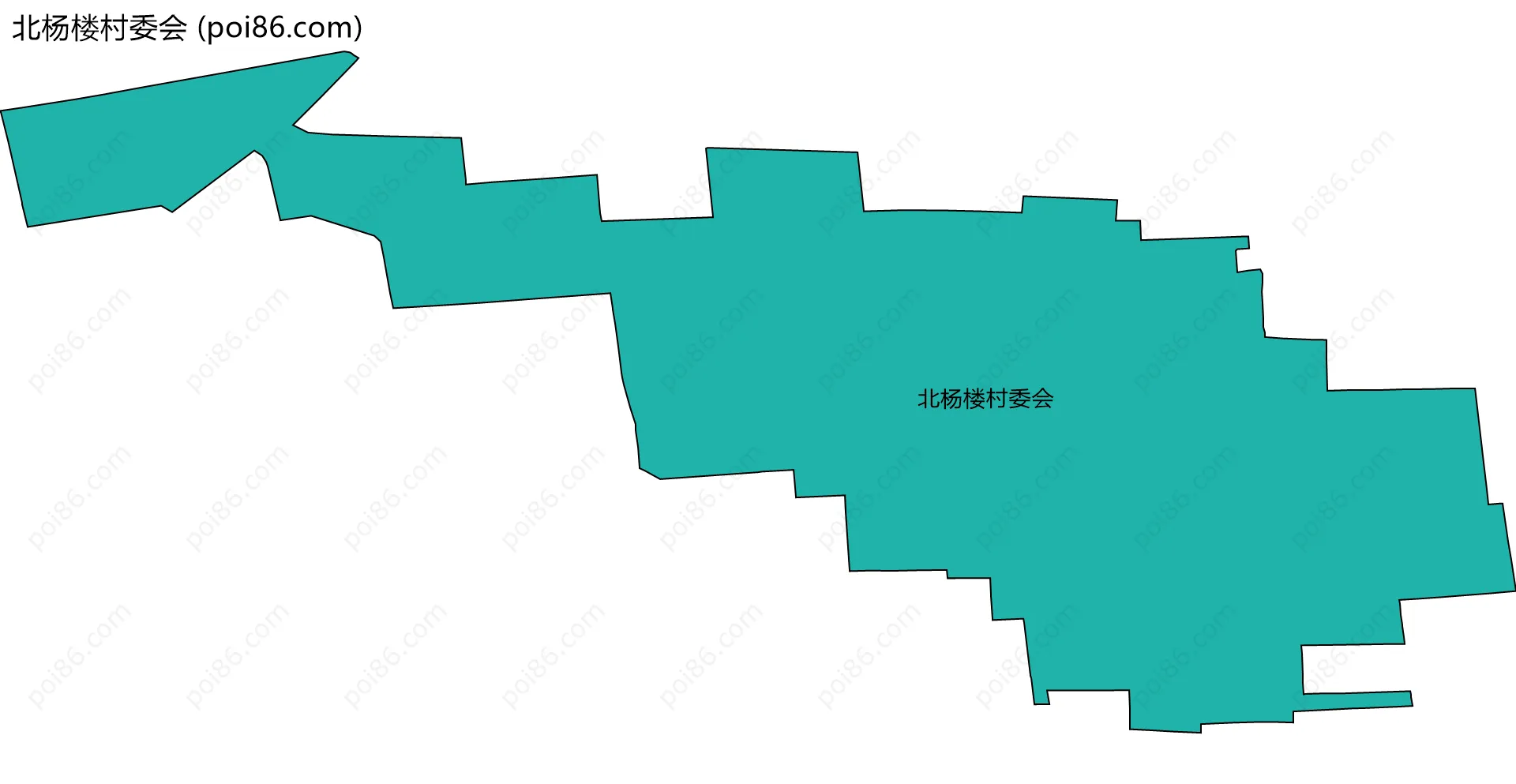 北杨楼村委会边界地图