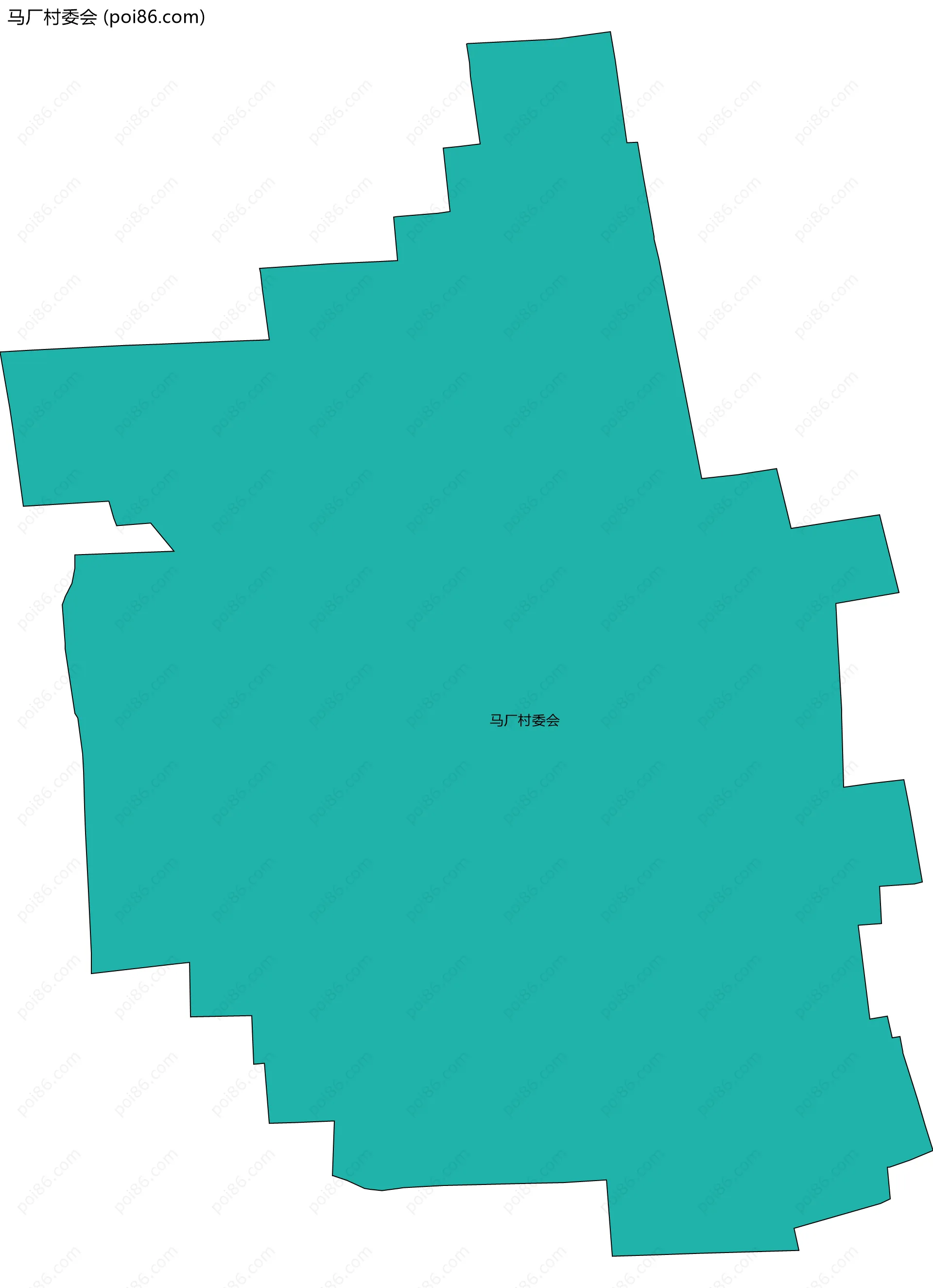 马厂村委会边界地图