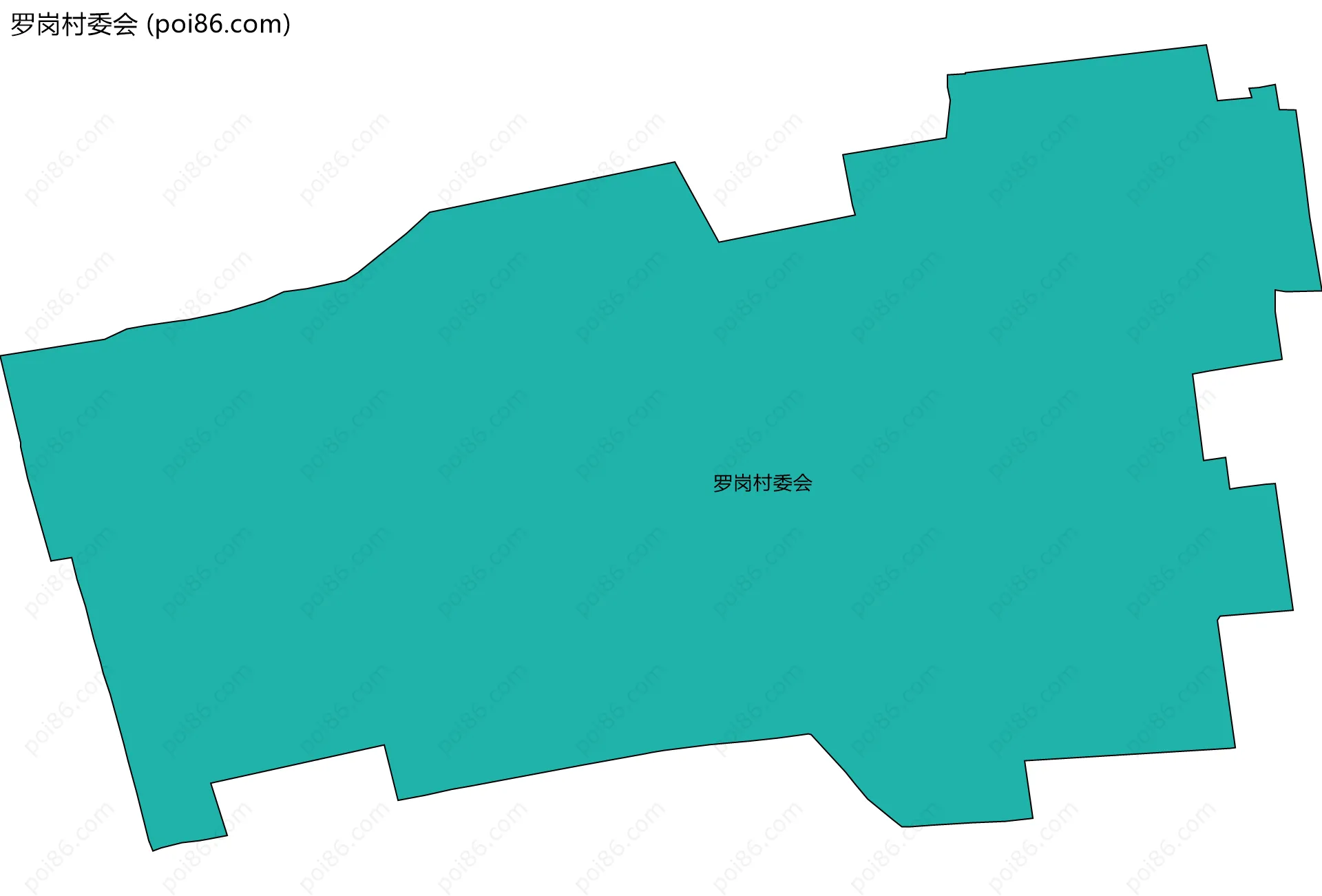罗岗村委会边界地图