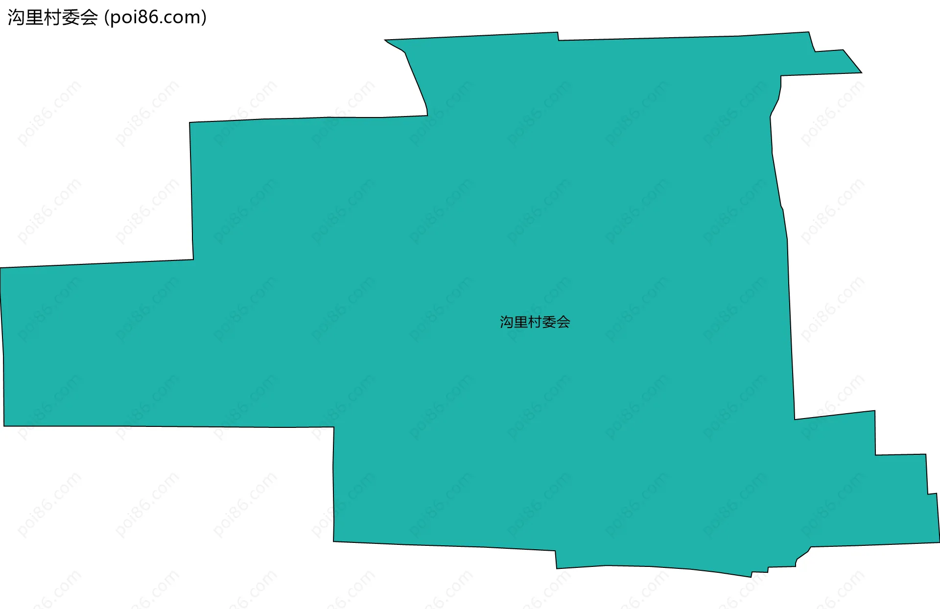 沟里村委会边界地图