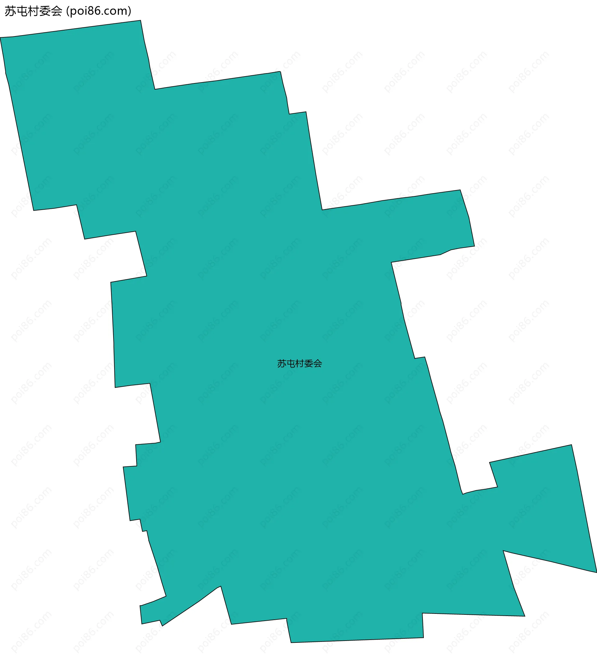 苏屯村委会边界地图