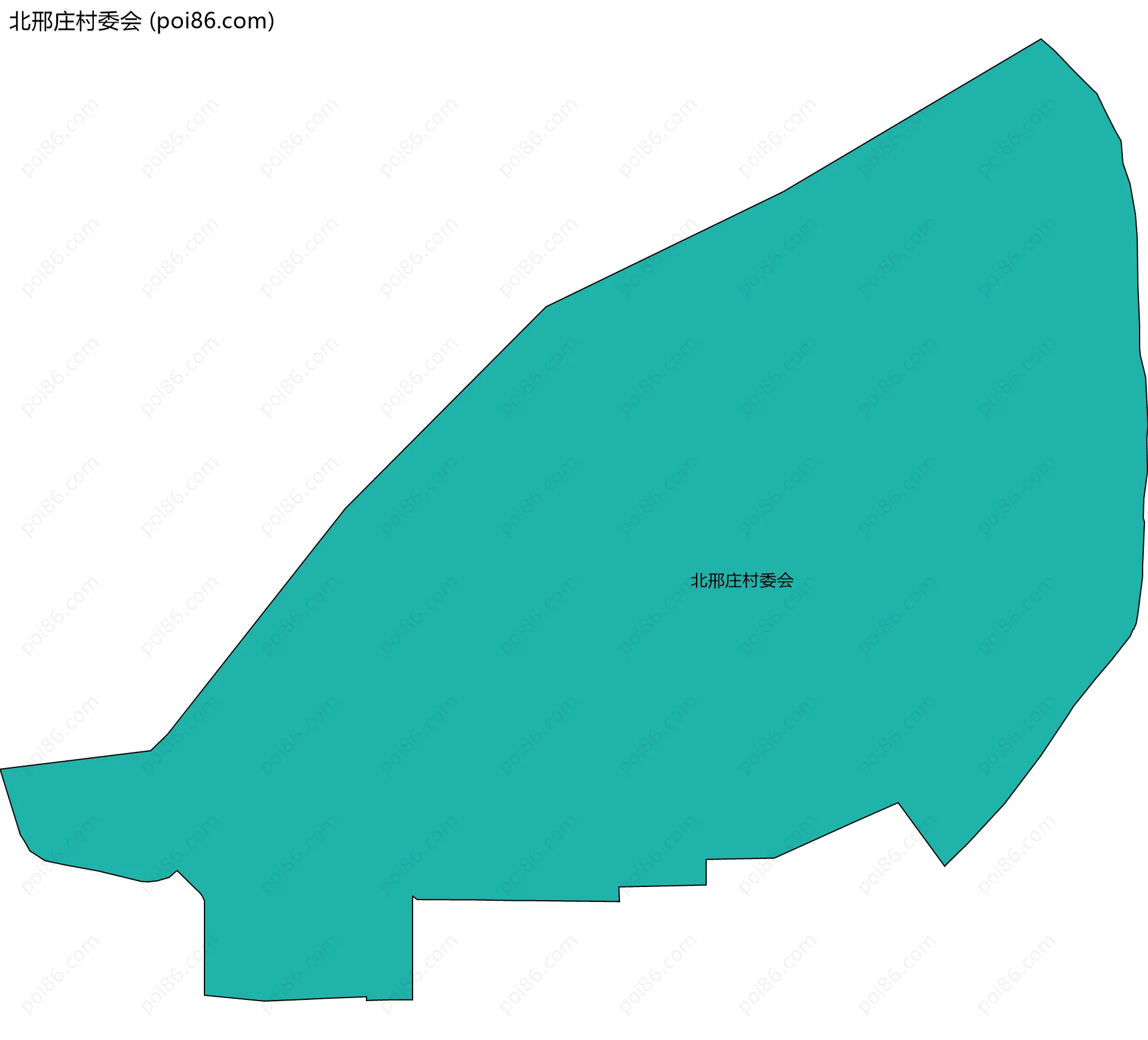 北邢庄村委会边界地图