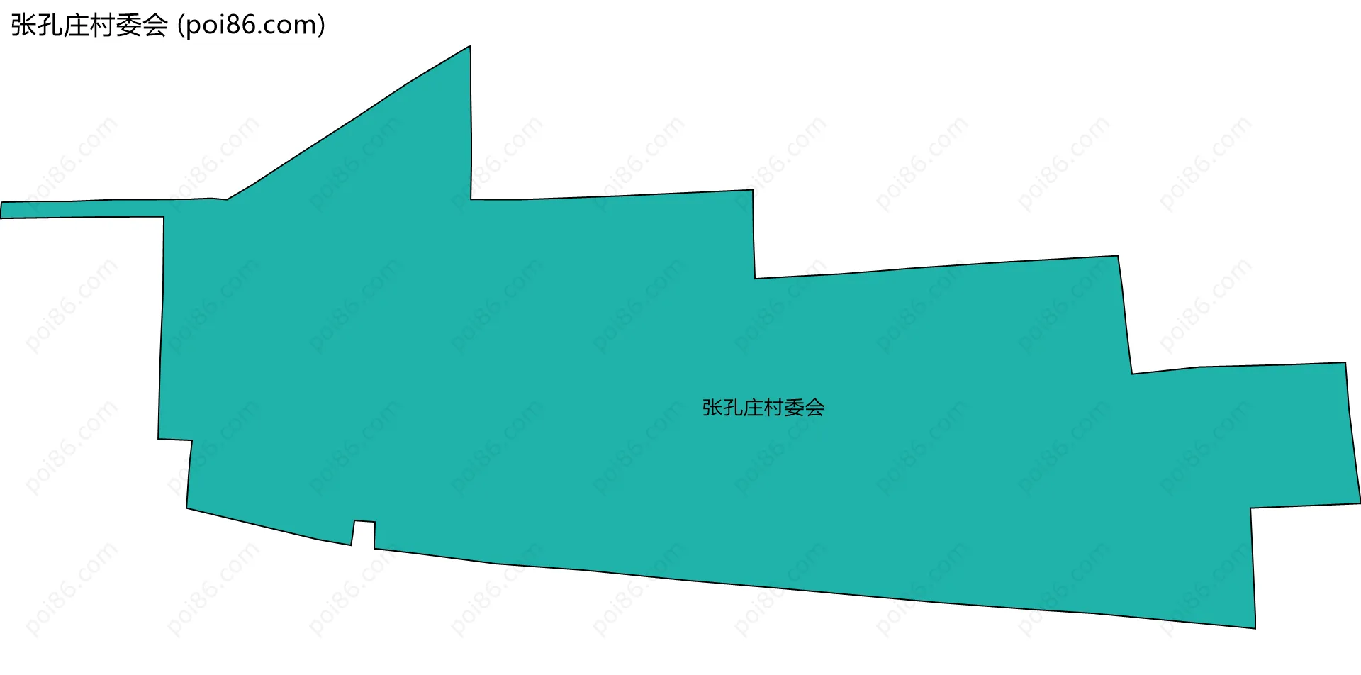 张孔庄村委会边界地图