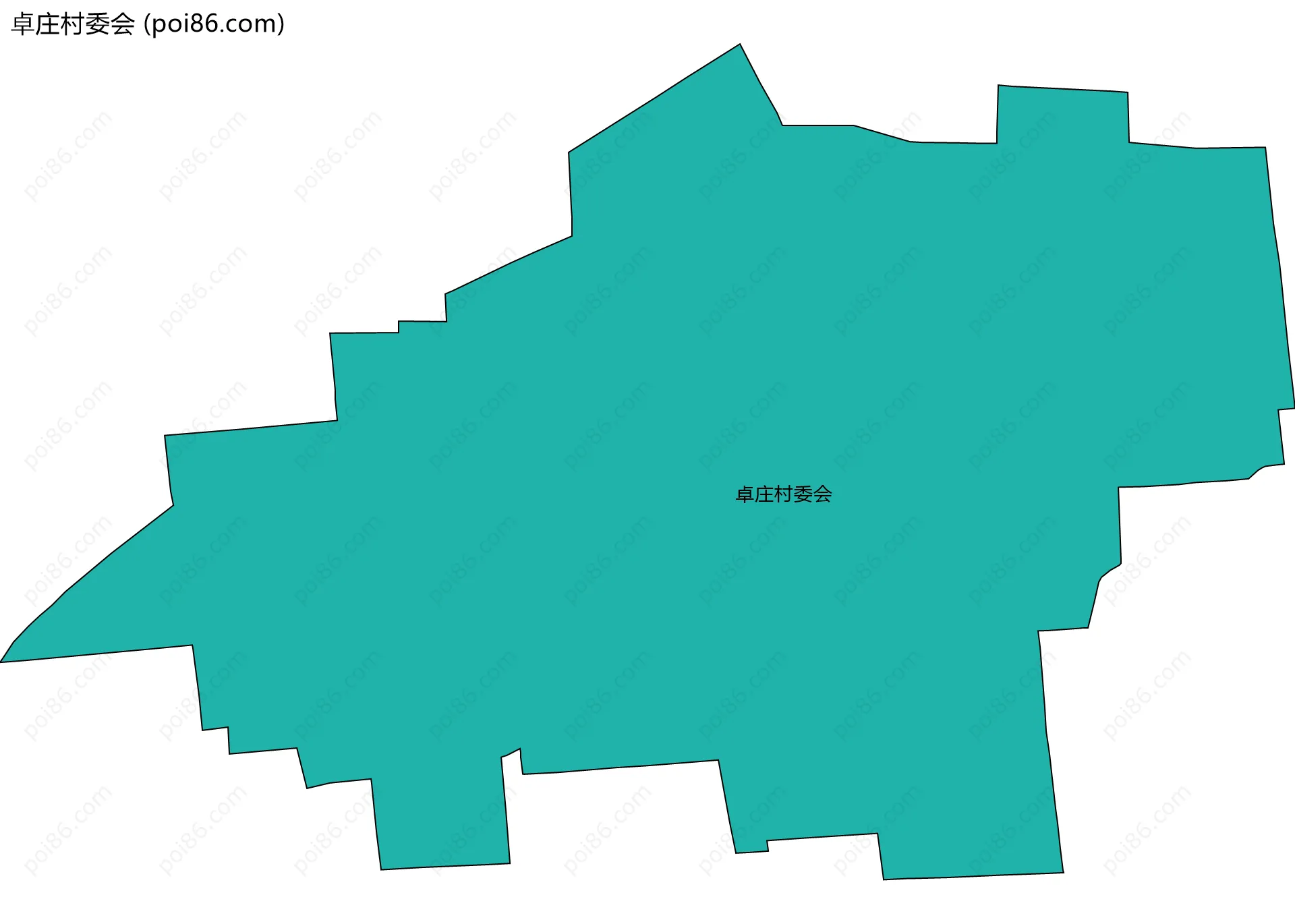 卓庄村委会边界地图