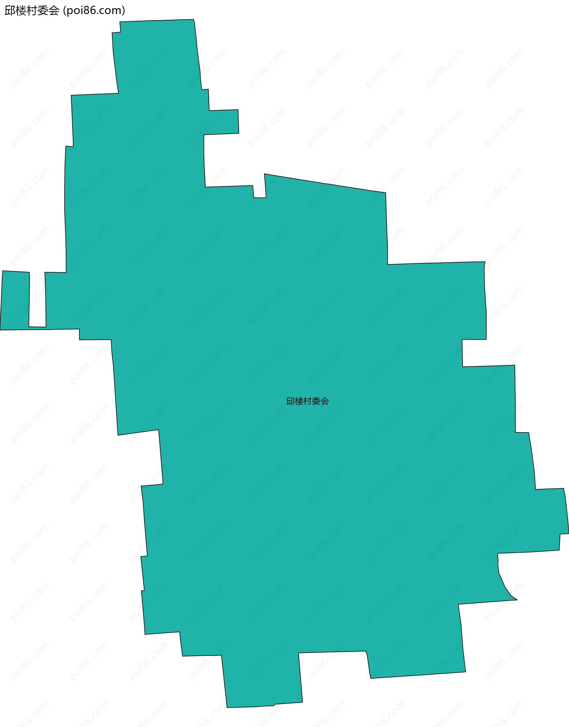 邱楼村委会边界地图