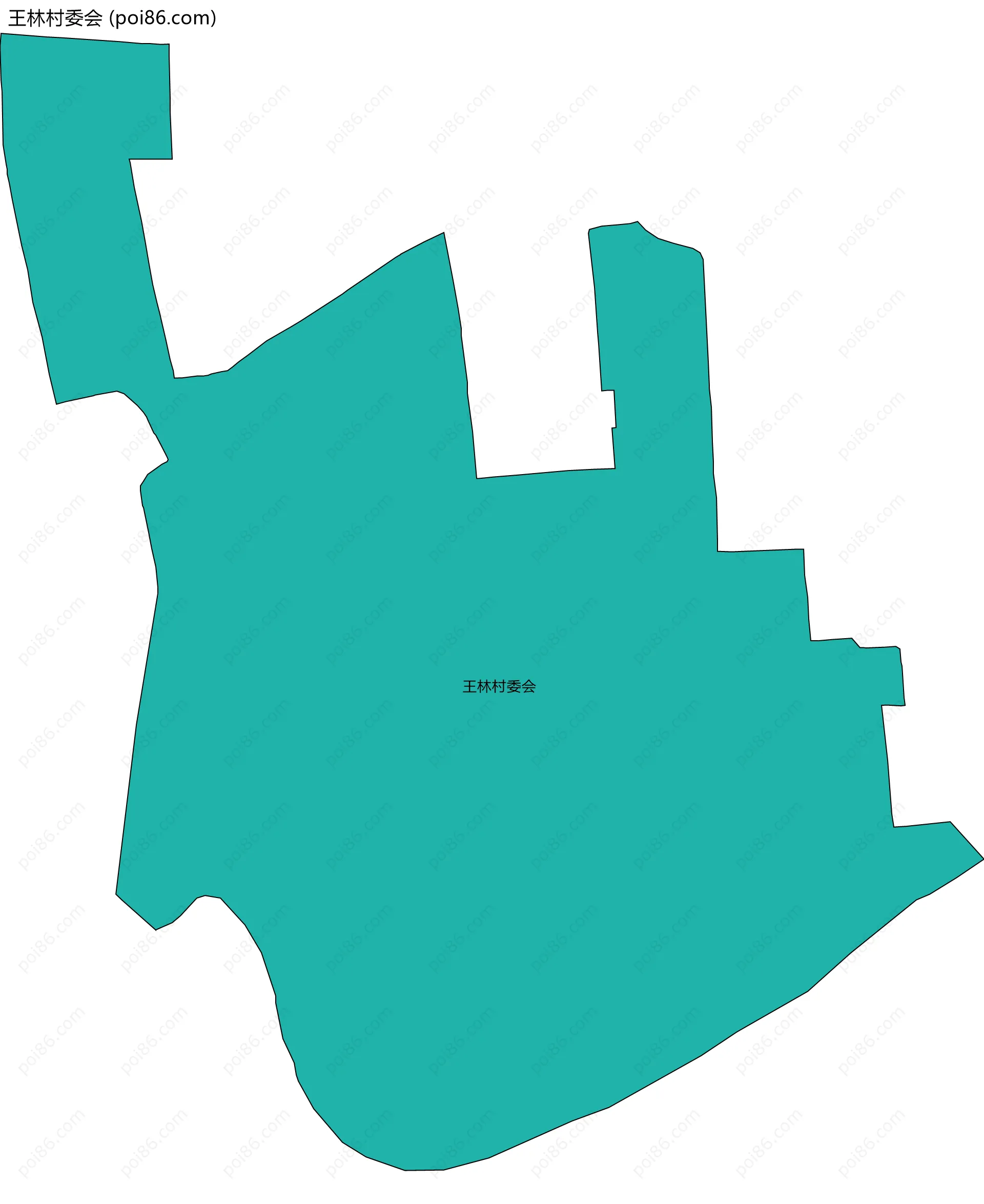 王林村委会边界地图