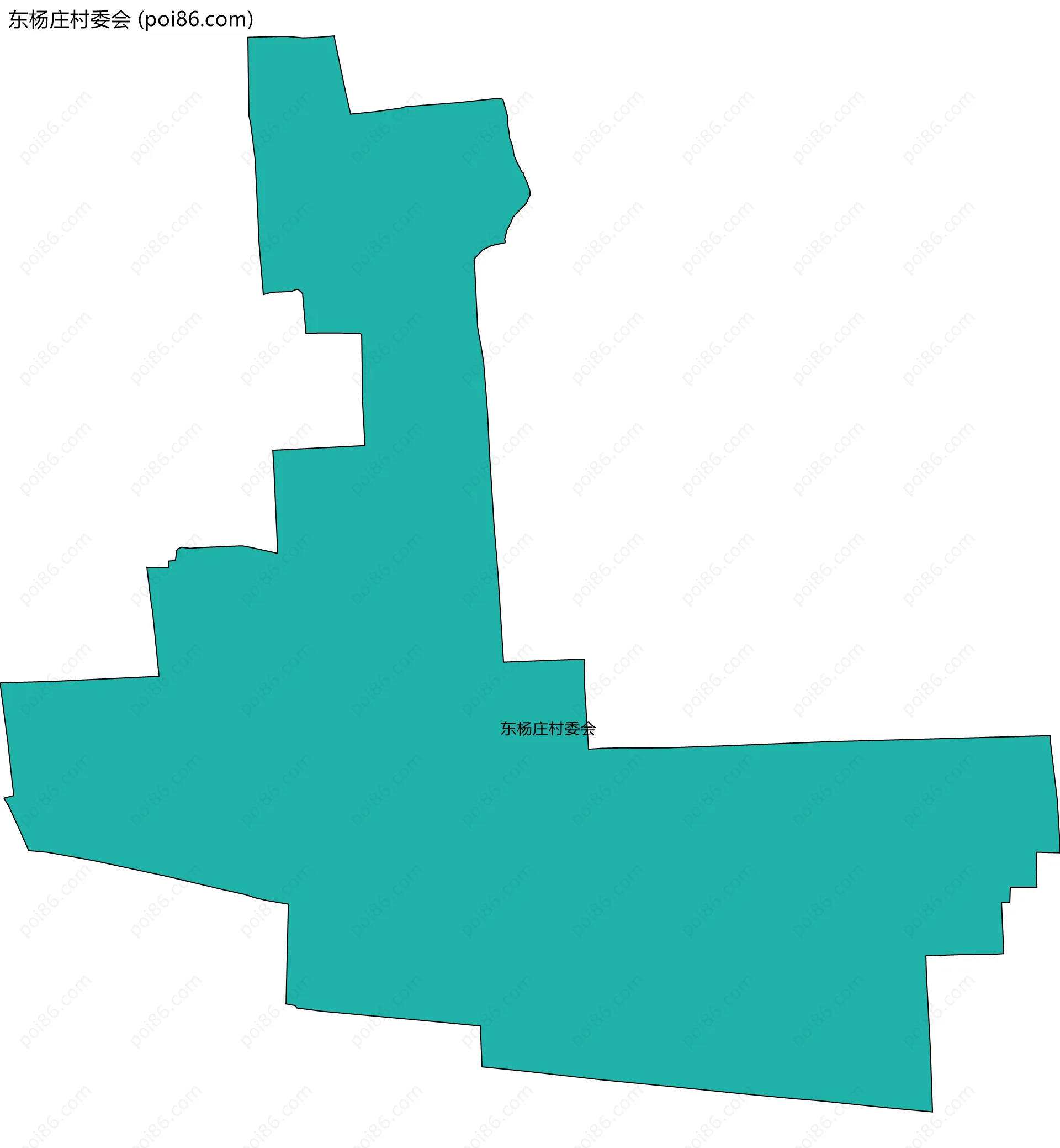 东杨庄村委会边界地图