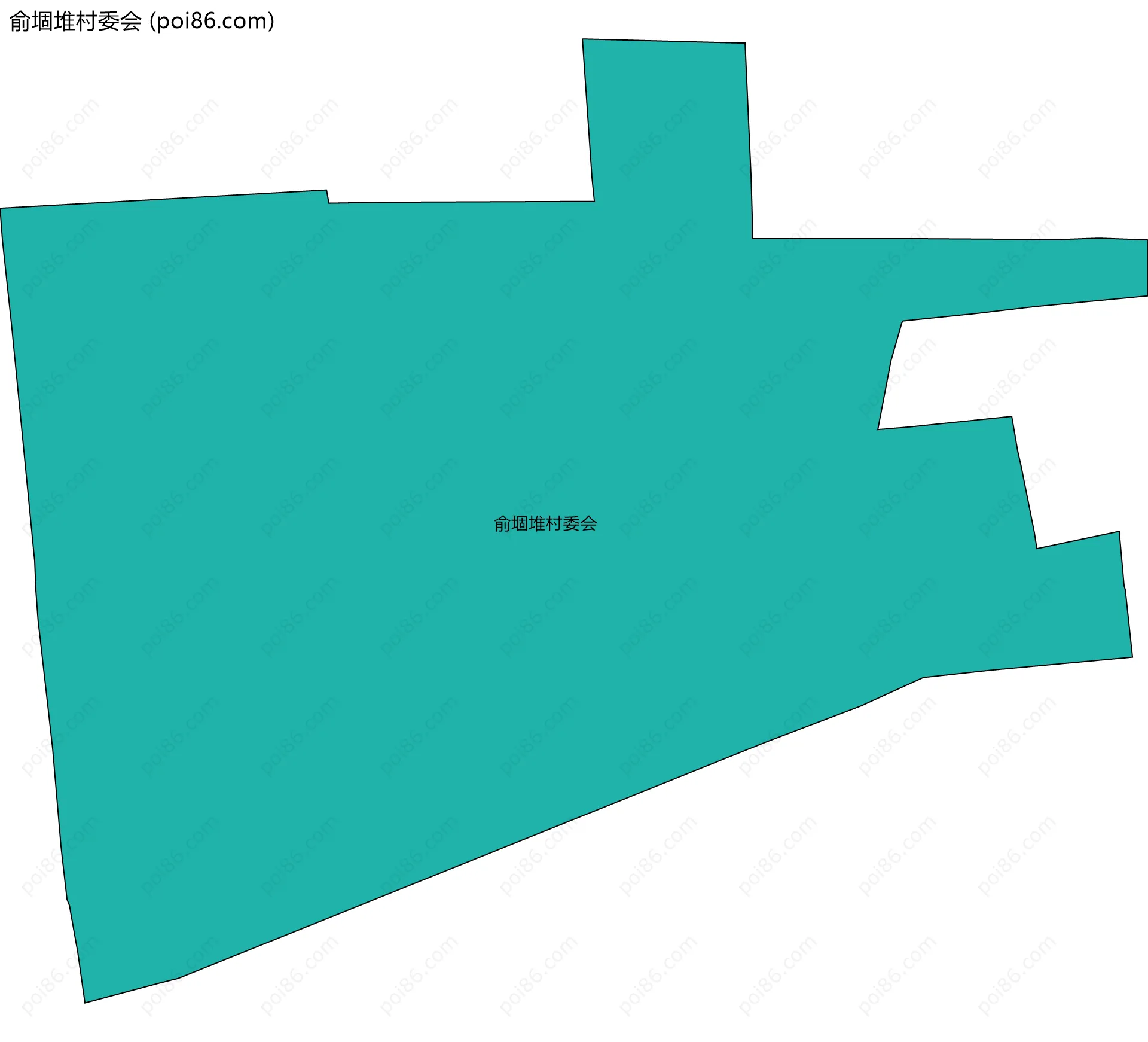 俞堌堆村委会边界地图