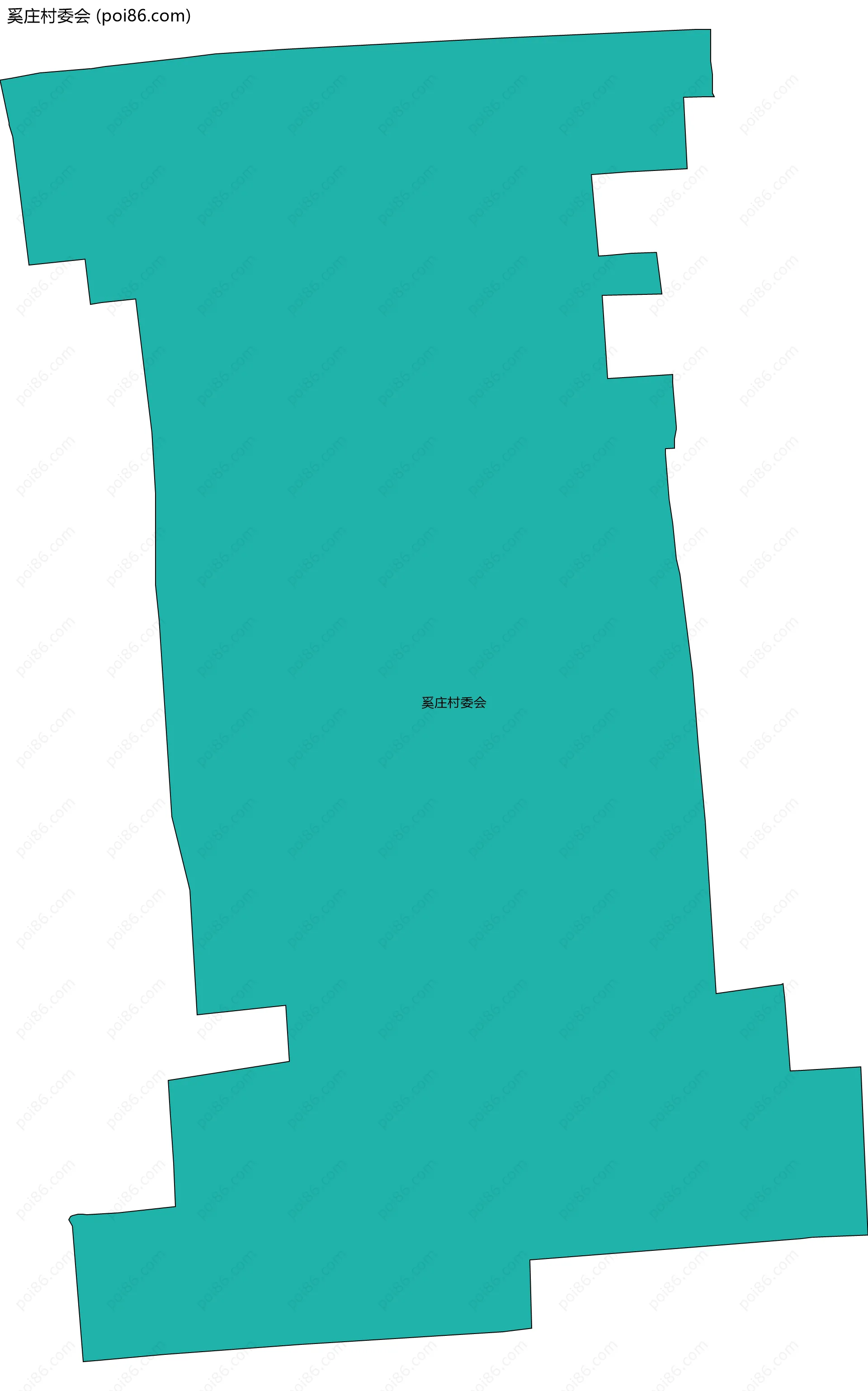 奚庄村委会边界地图