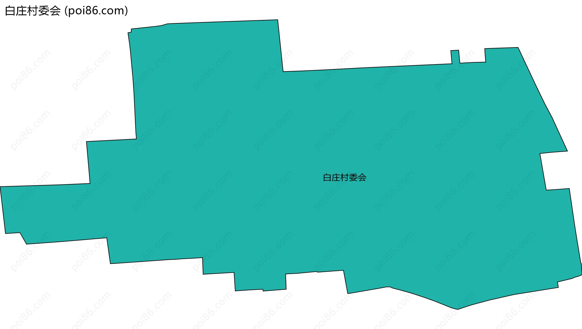 白庄村委会边界地图