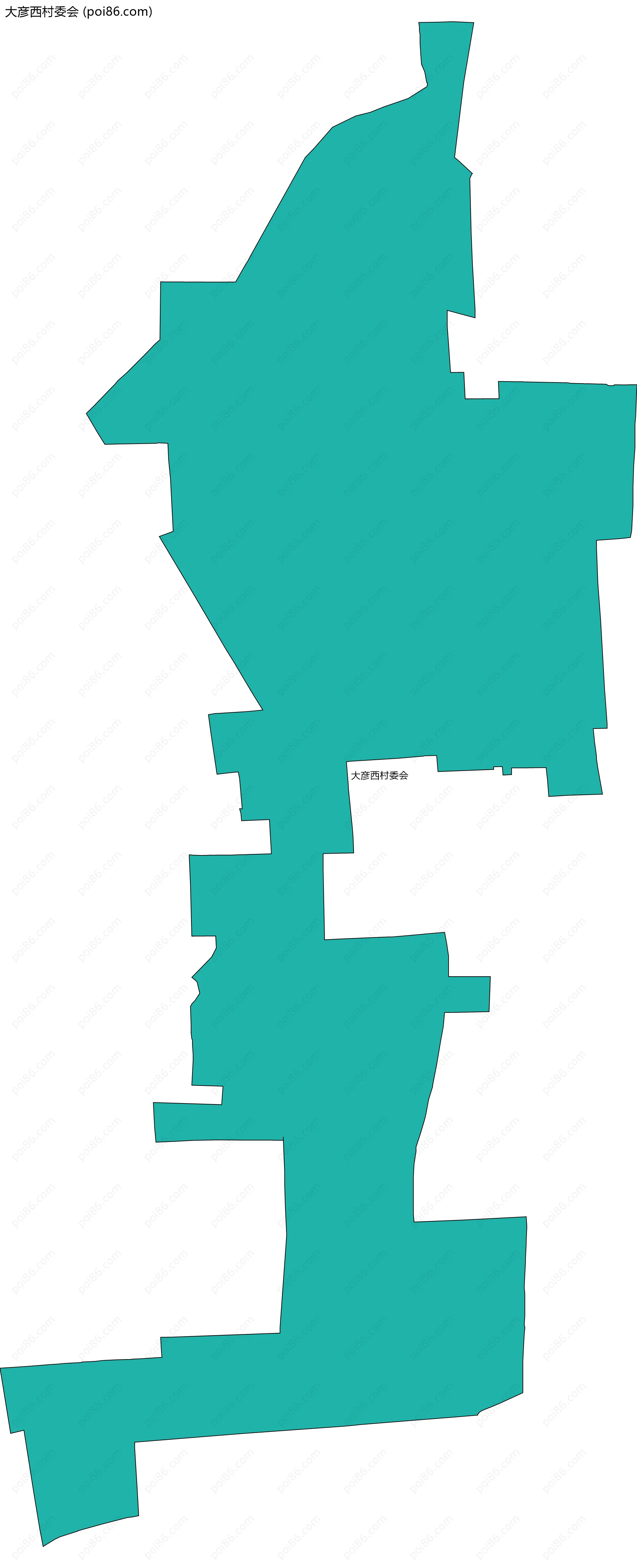 大彦西村委会边界地图