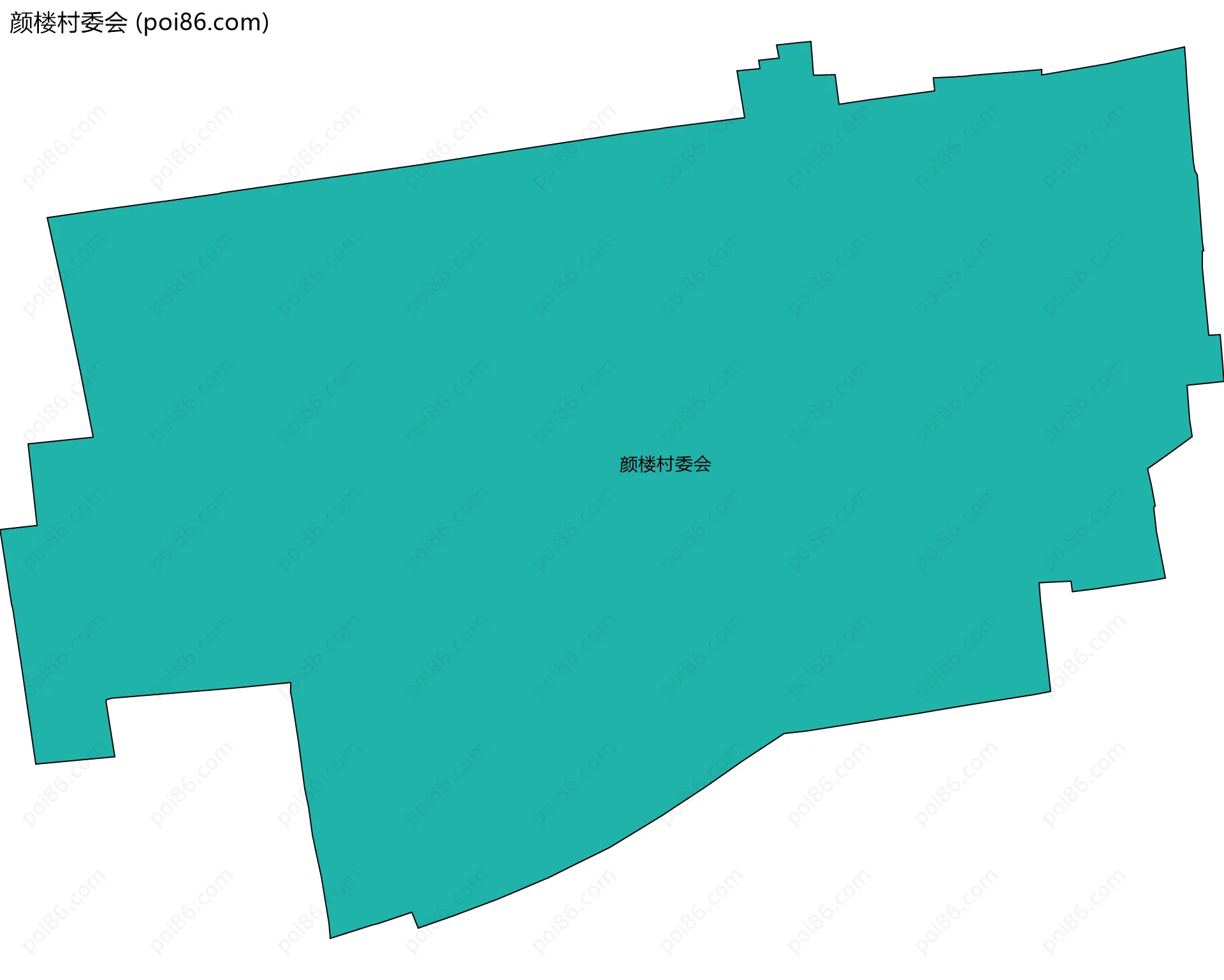 颜楼村委会边界地图