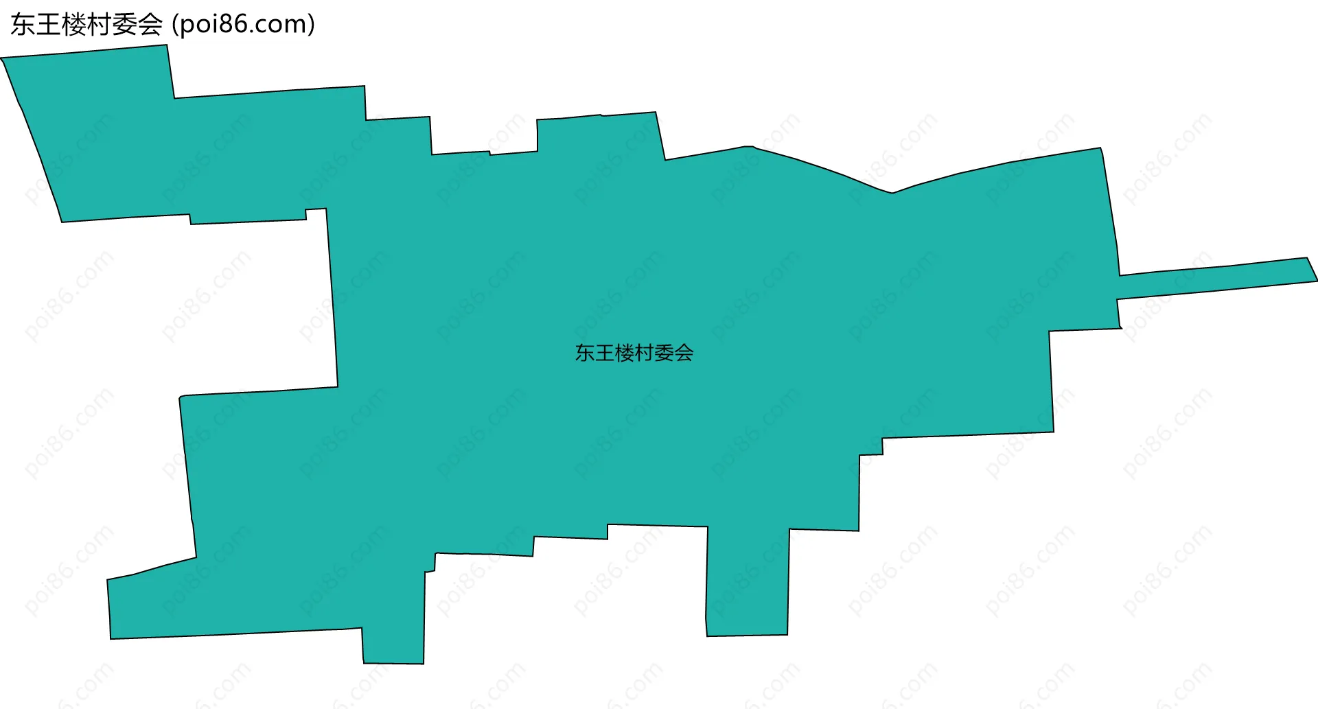 东王楼村委会边界地图