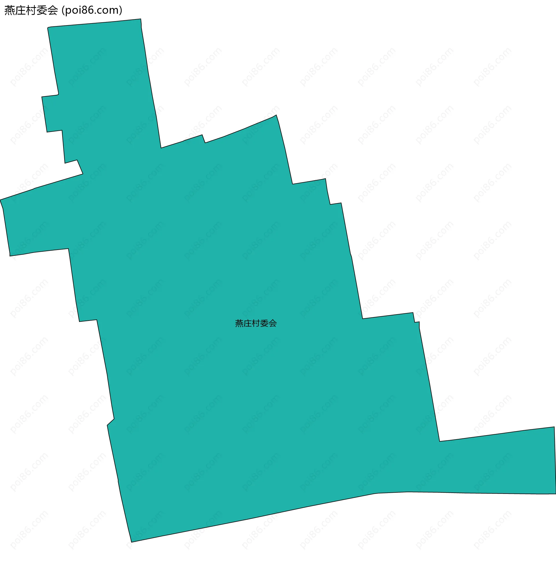 燕庄村委会边界地图