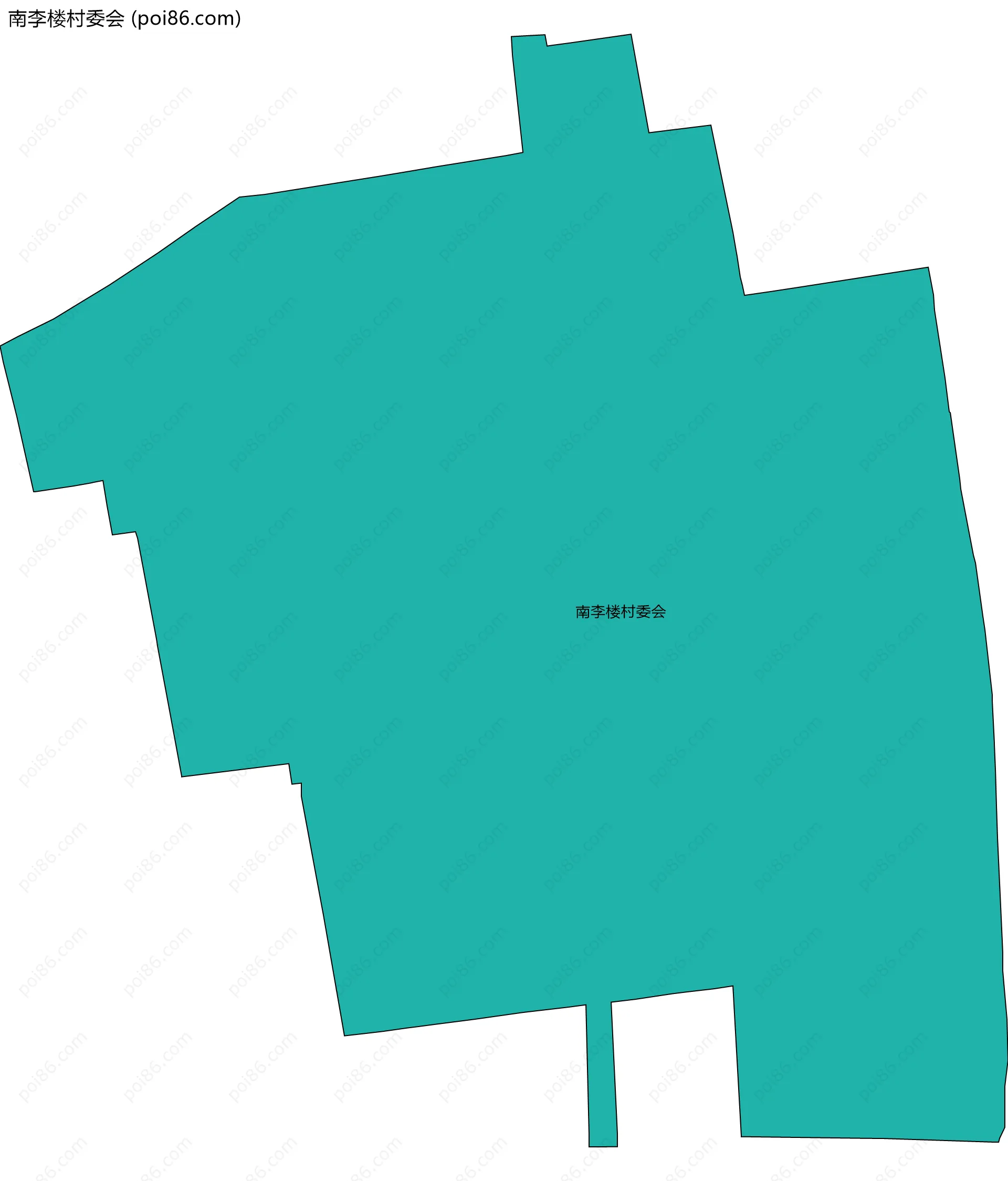 南李楼村委会边界地图