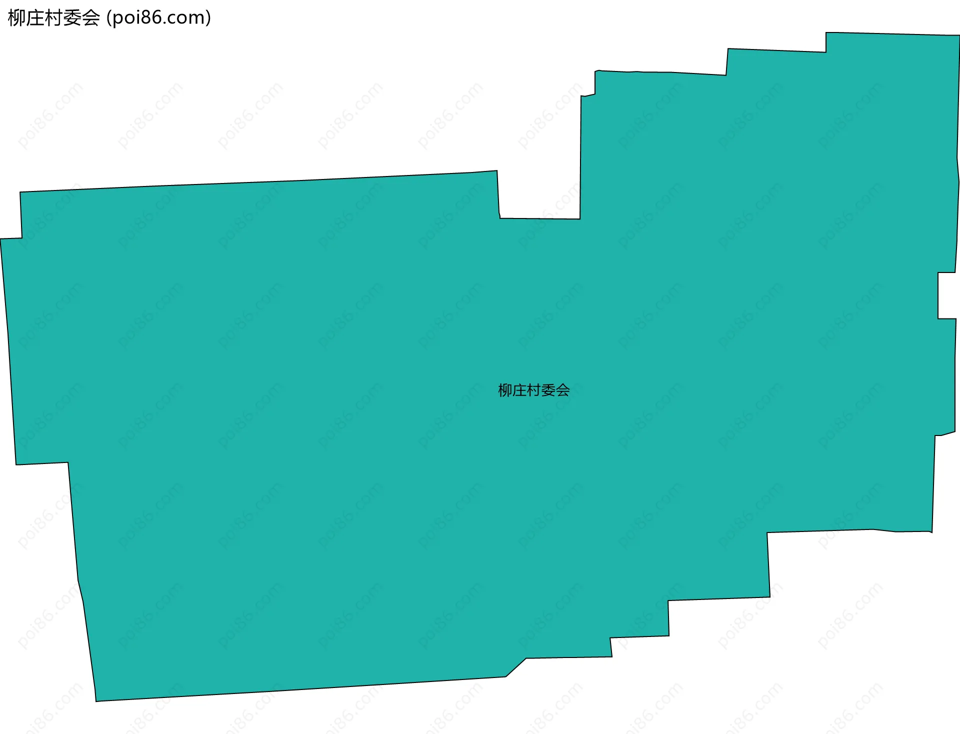 柳庄村委会边界地图