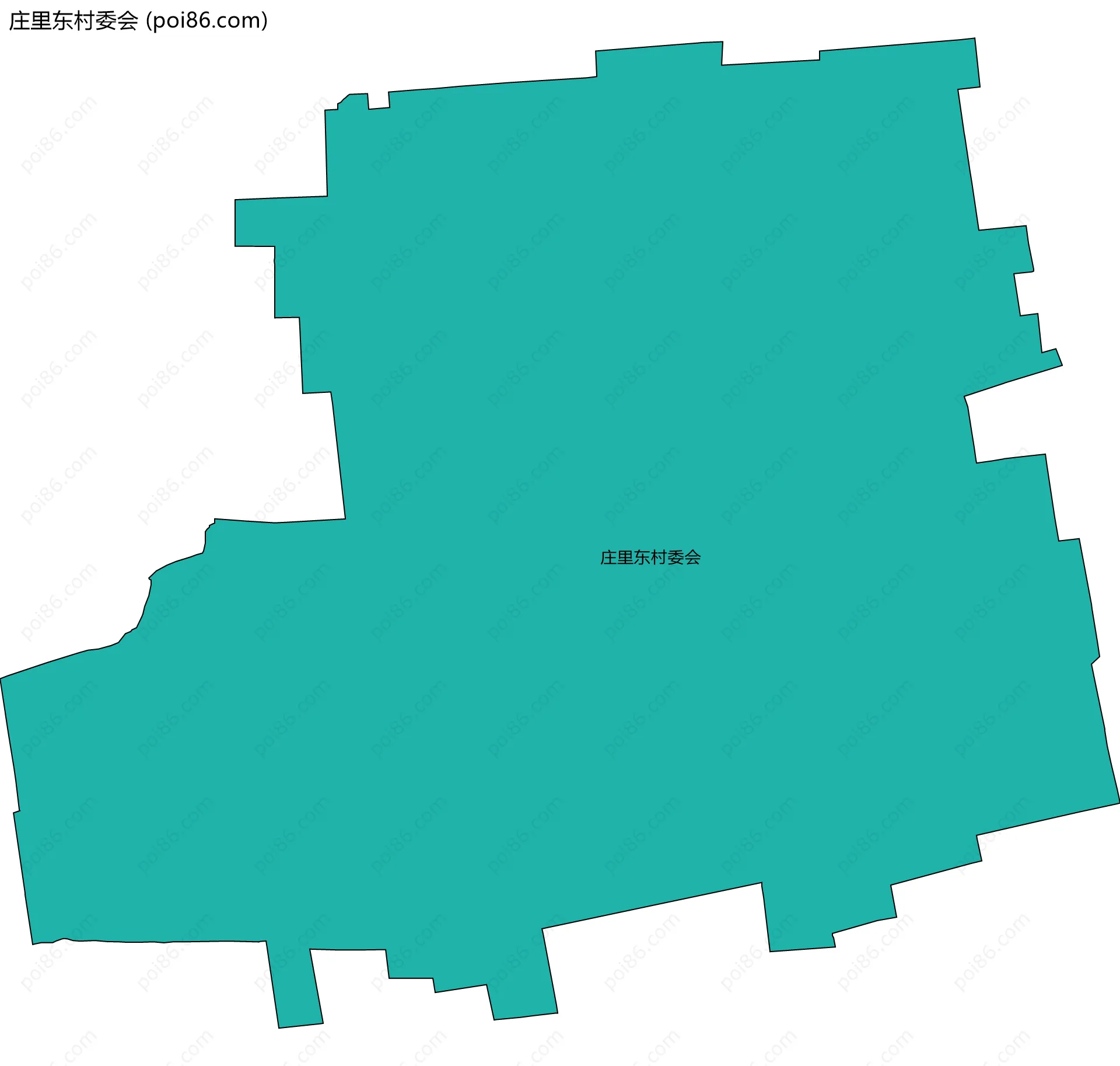庄里东村委会边界地图