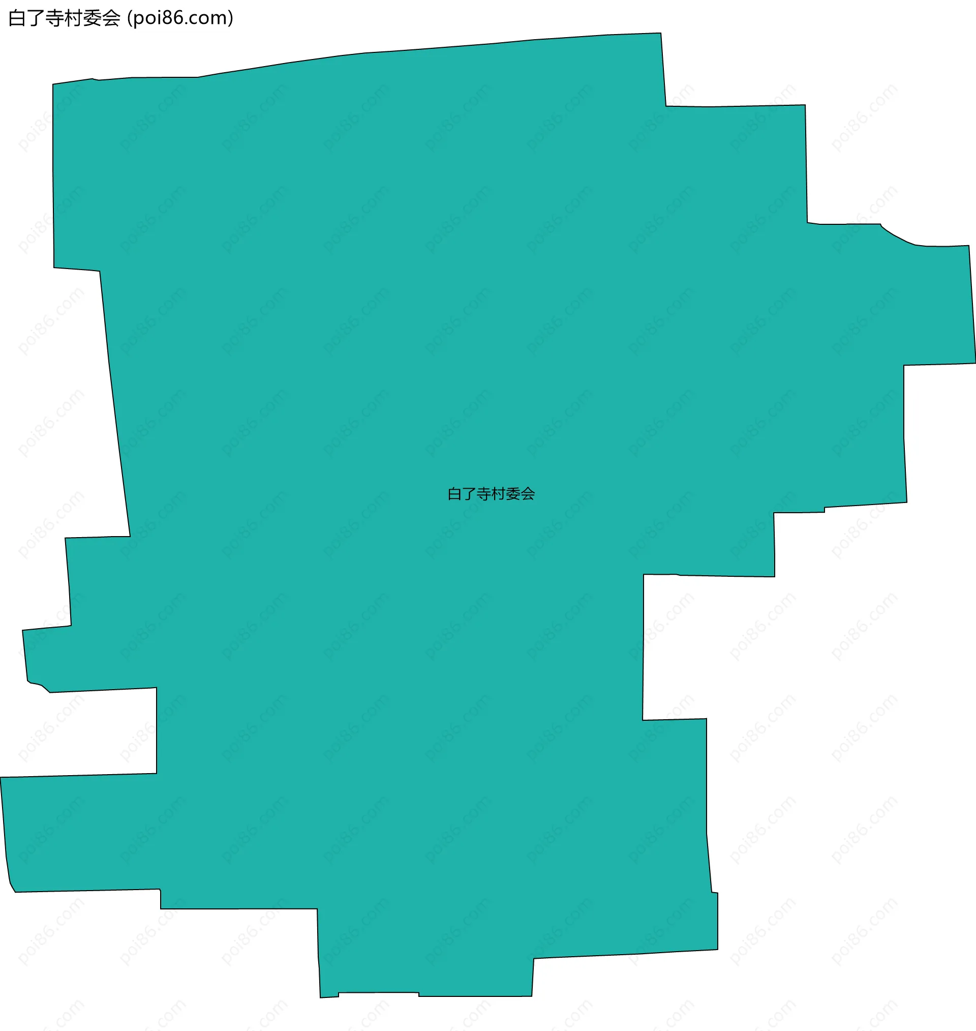 白了寺村委会边界地图