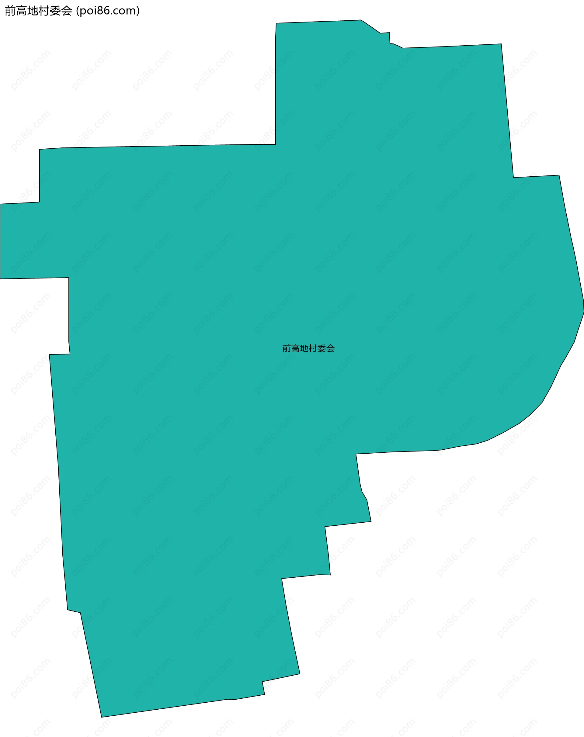 前高地村委会边界地图