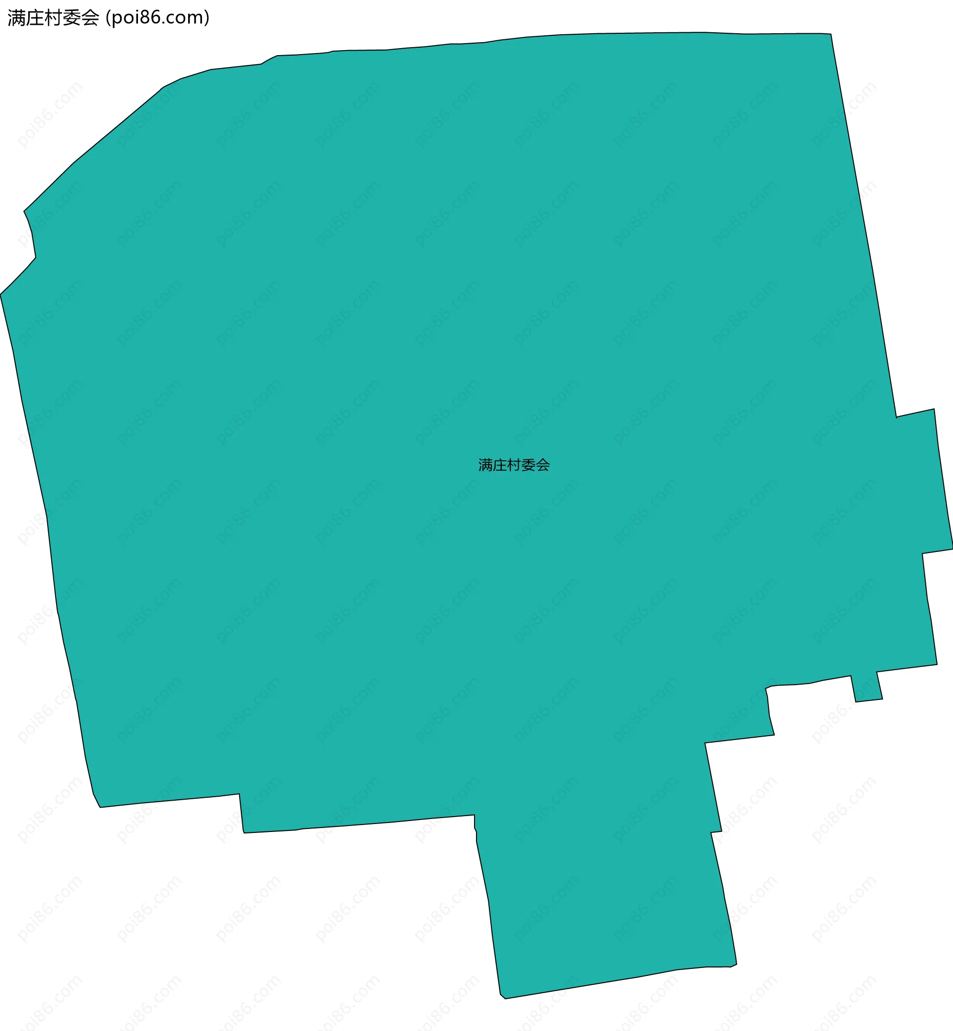 满庄村委会边界地图