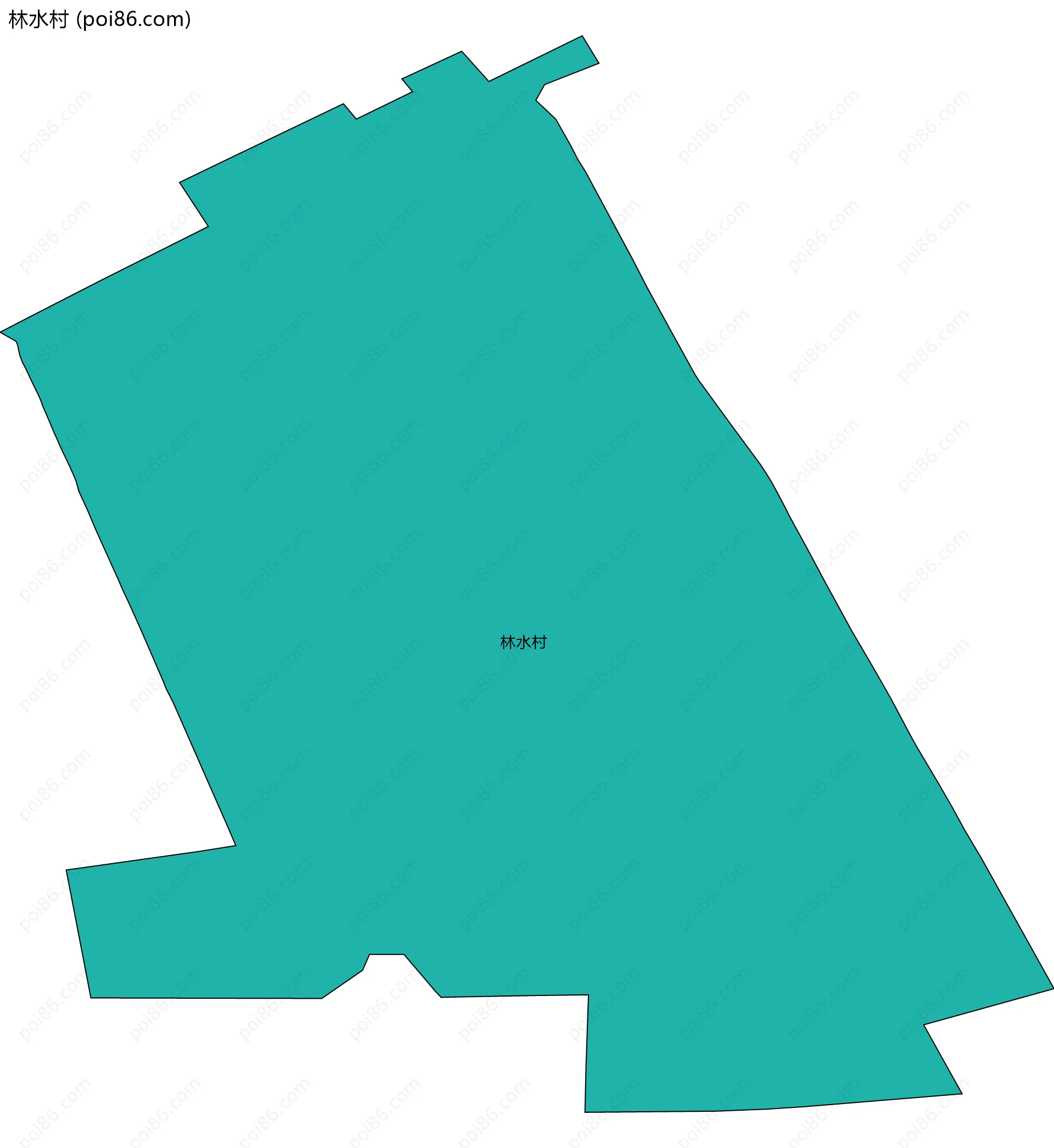 林水村边界地图