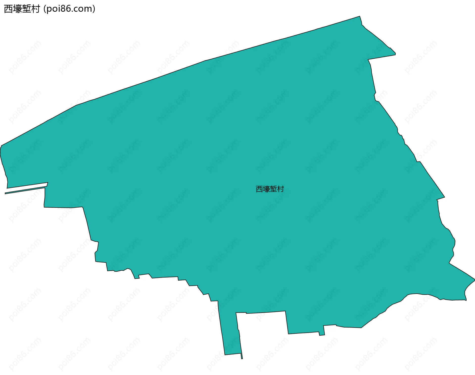 西壕堑村边界地图