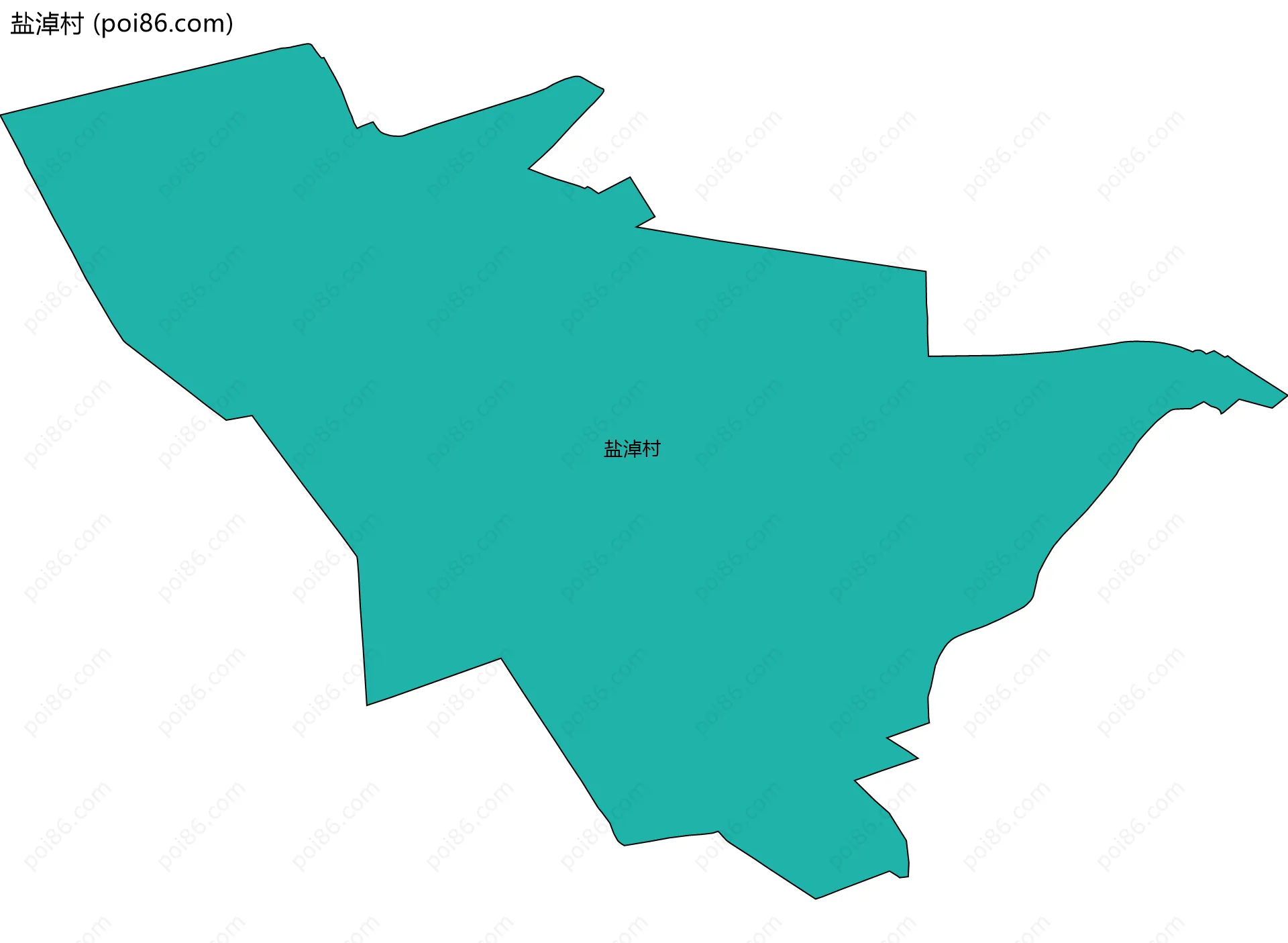 盐淖村边界地图