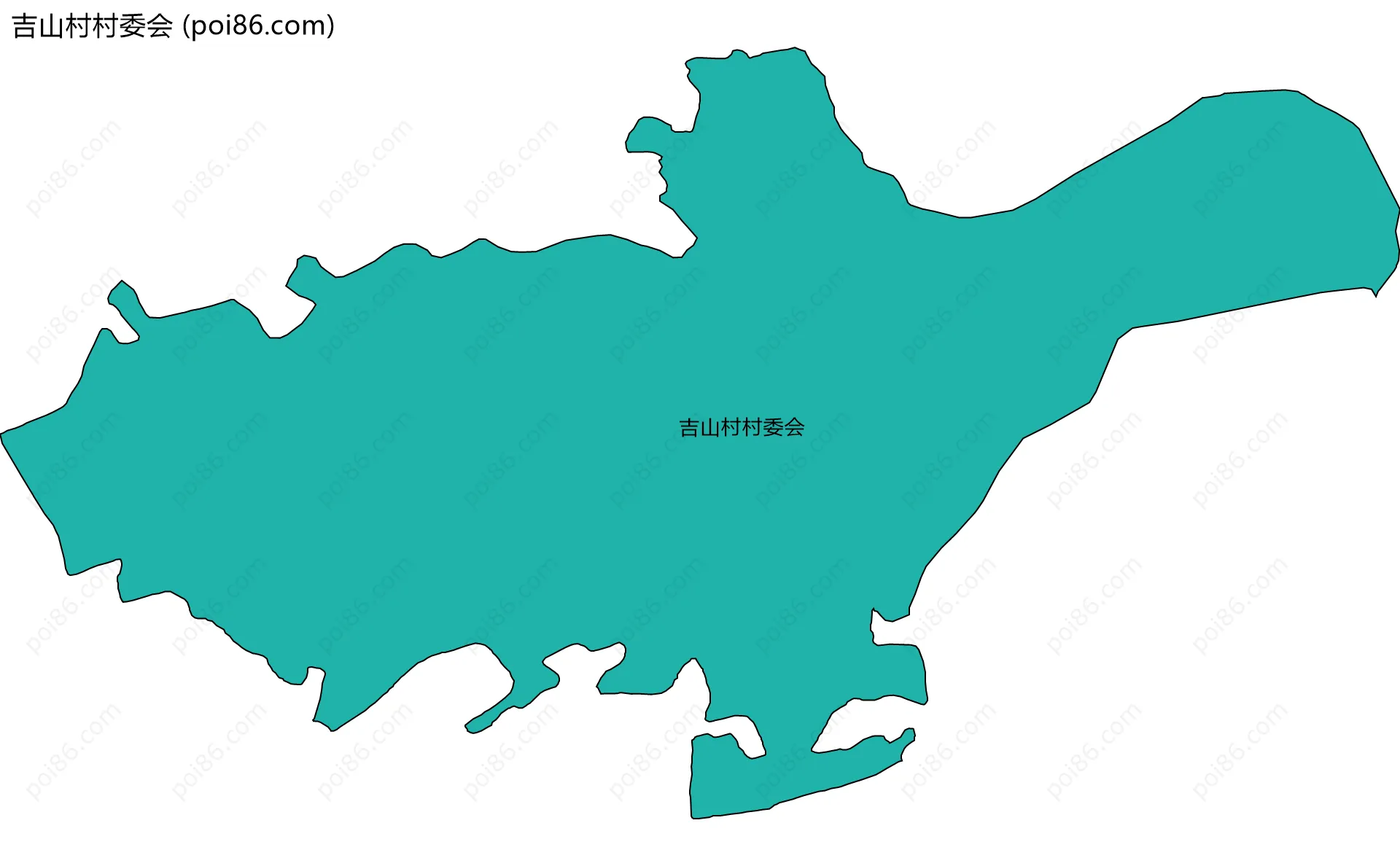 吉山村村委会边界地图