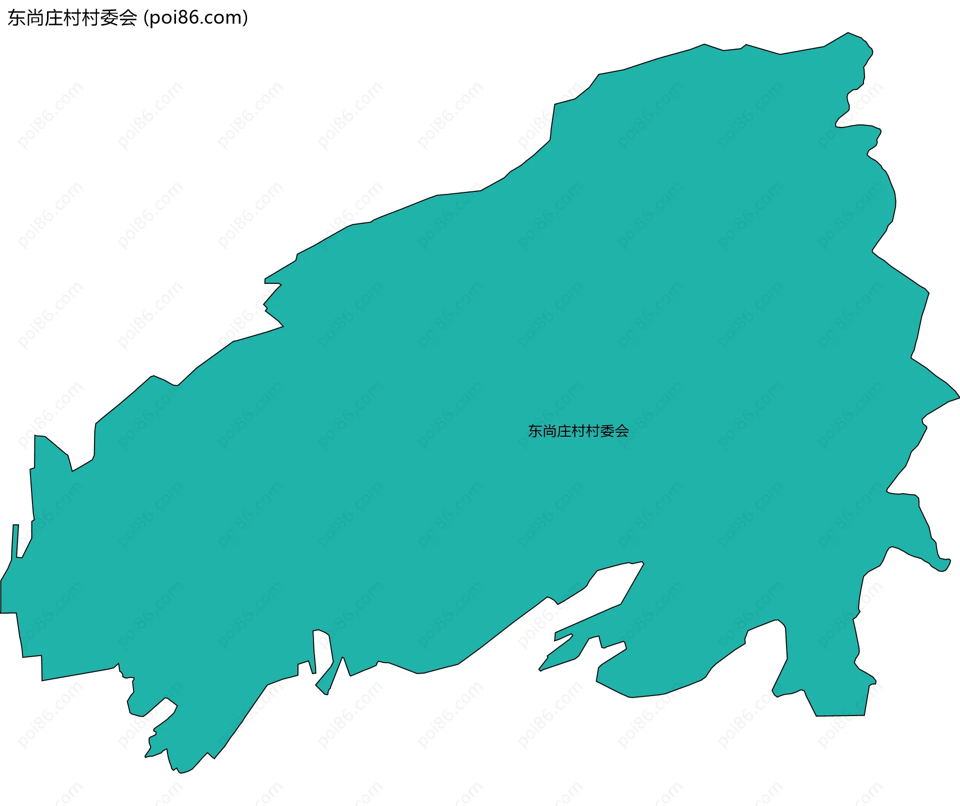 东尚庄村村委会边界地图