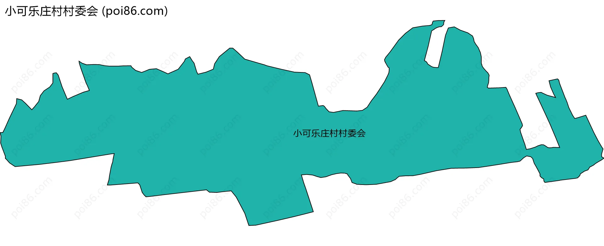 小可乐庄村村委会边界地图