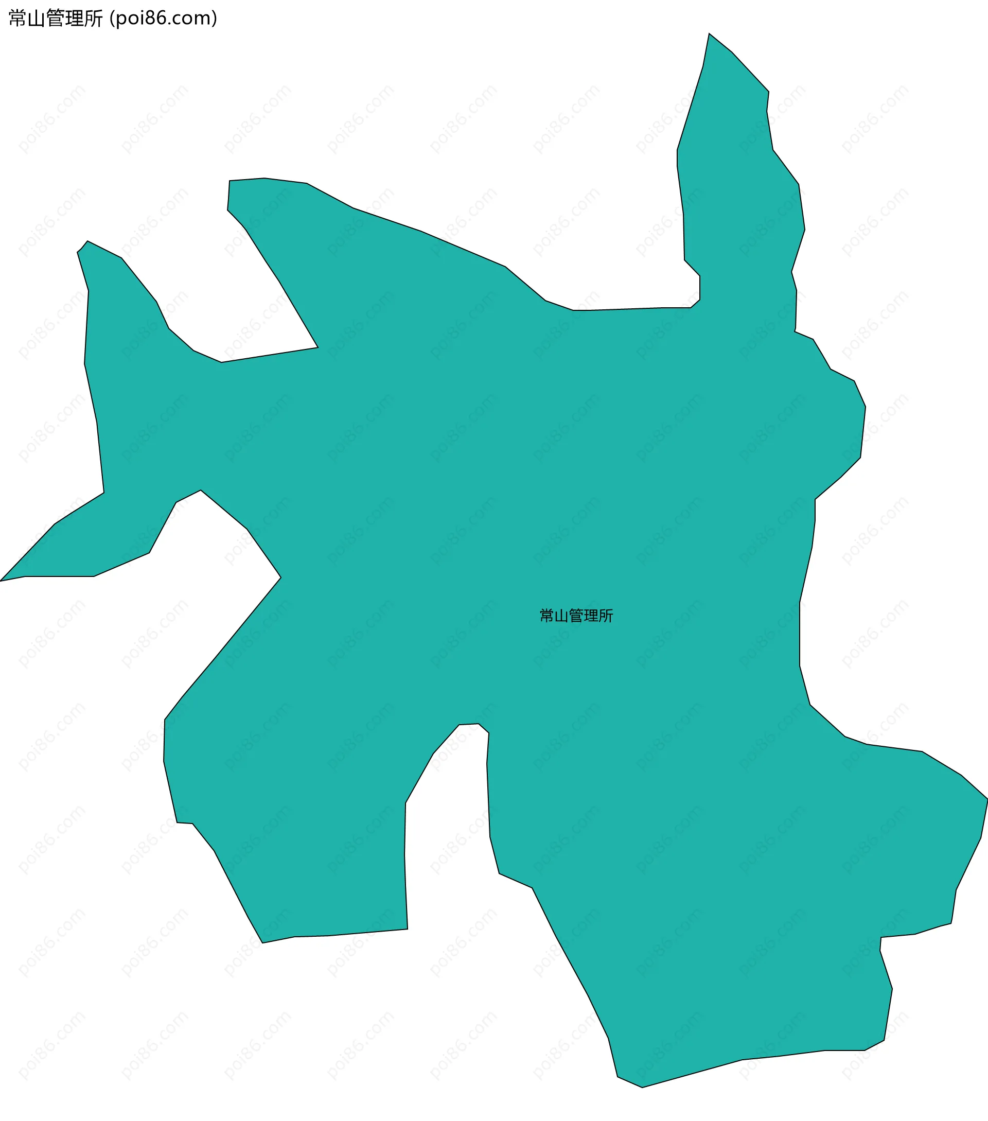 常山管理所边界地图