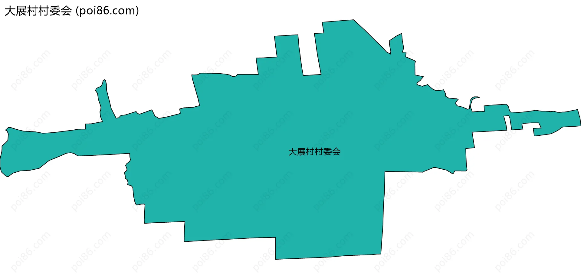 大展村村委会边界地图