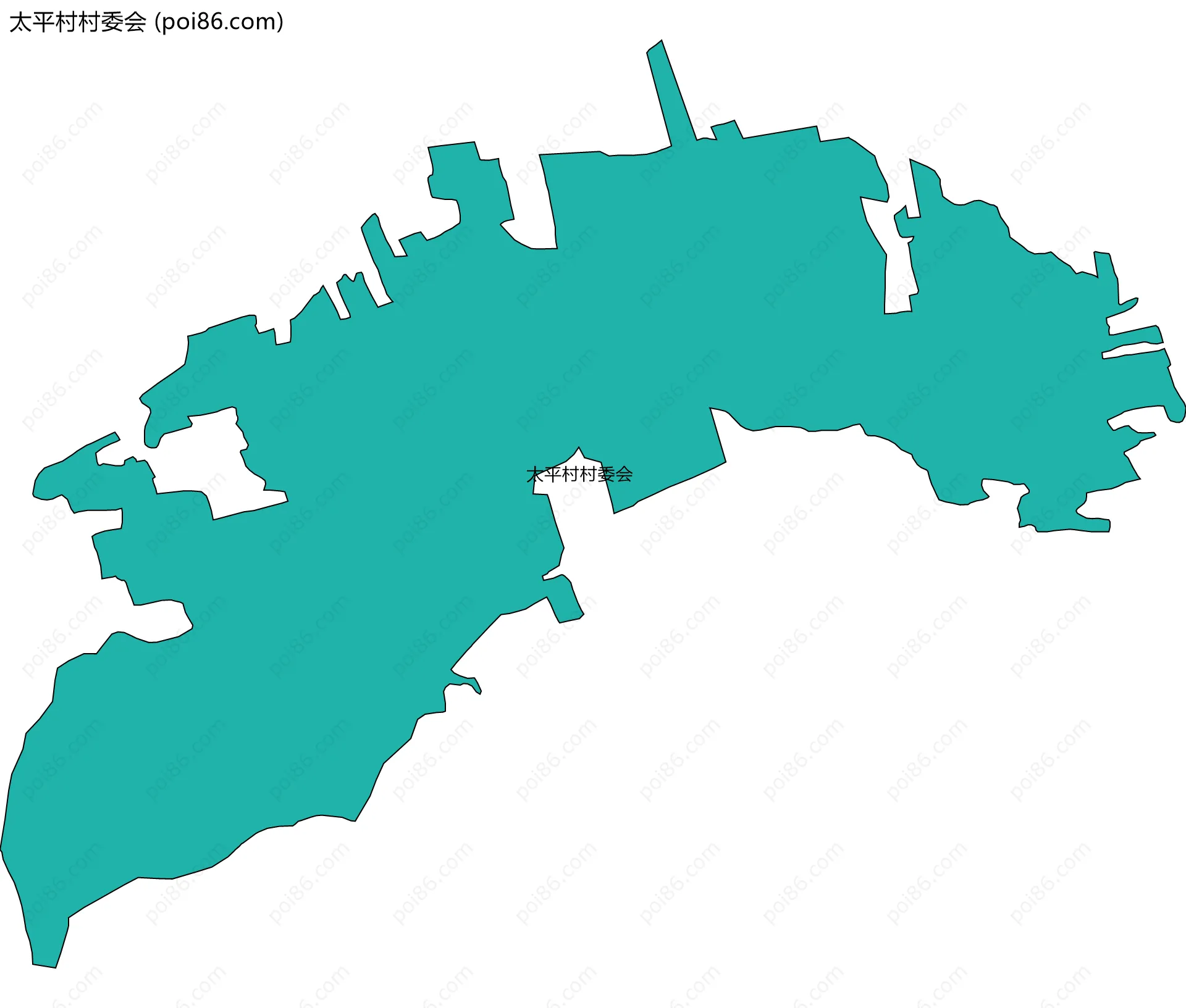 太平村村委会边界地图
