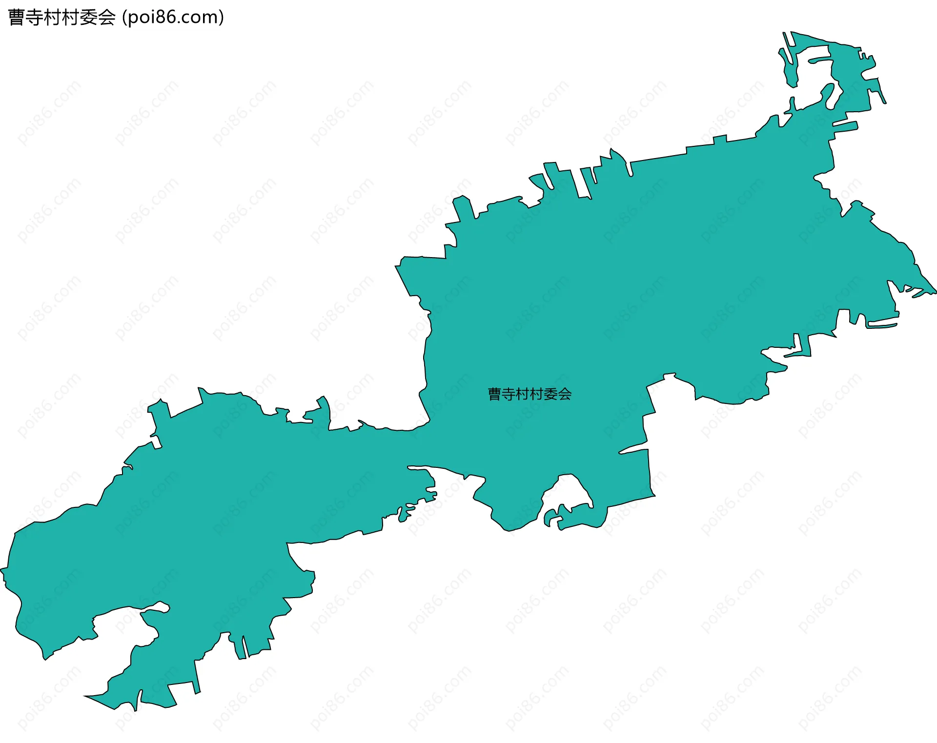 曹寺村村委会边界地图