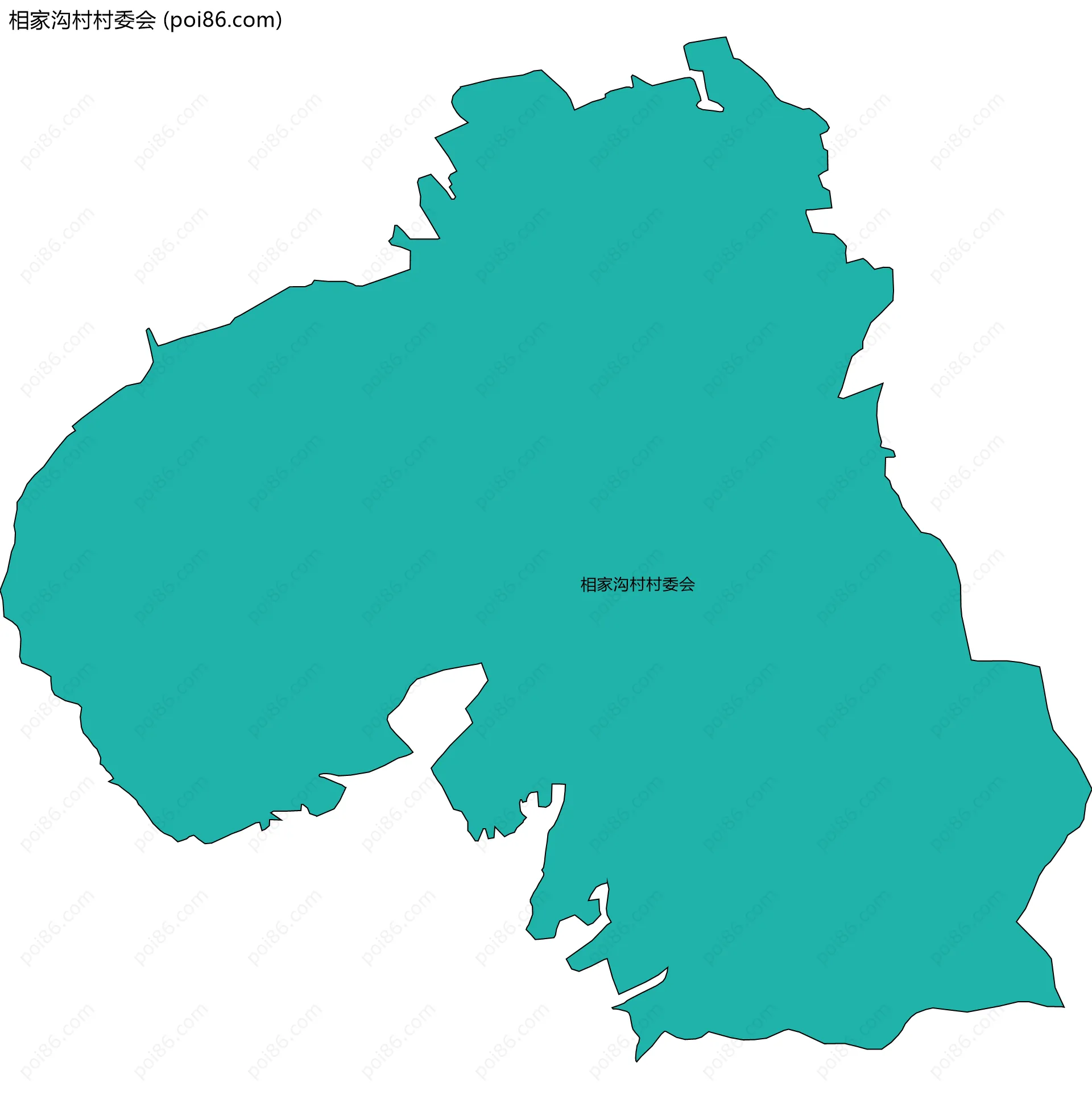 相家沟村村委会边界地图