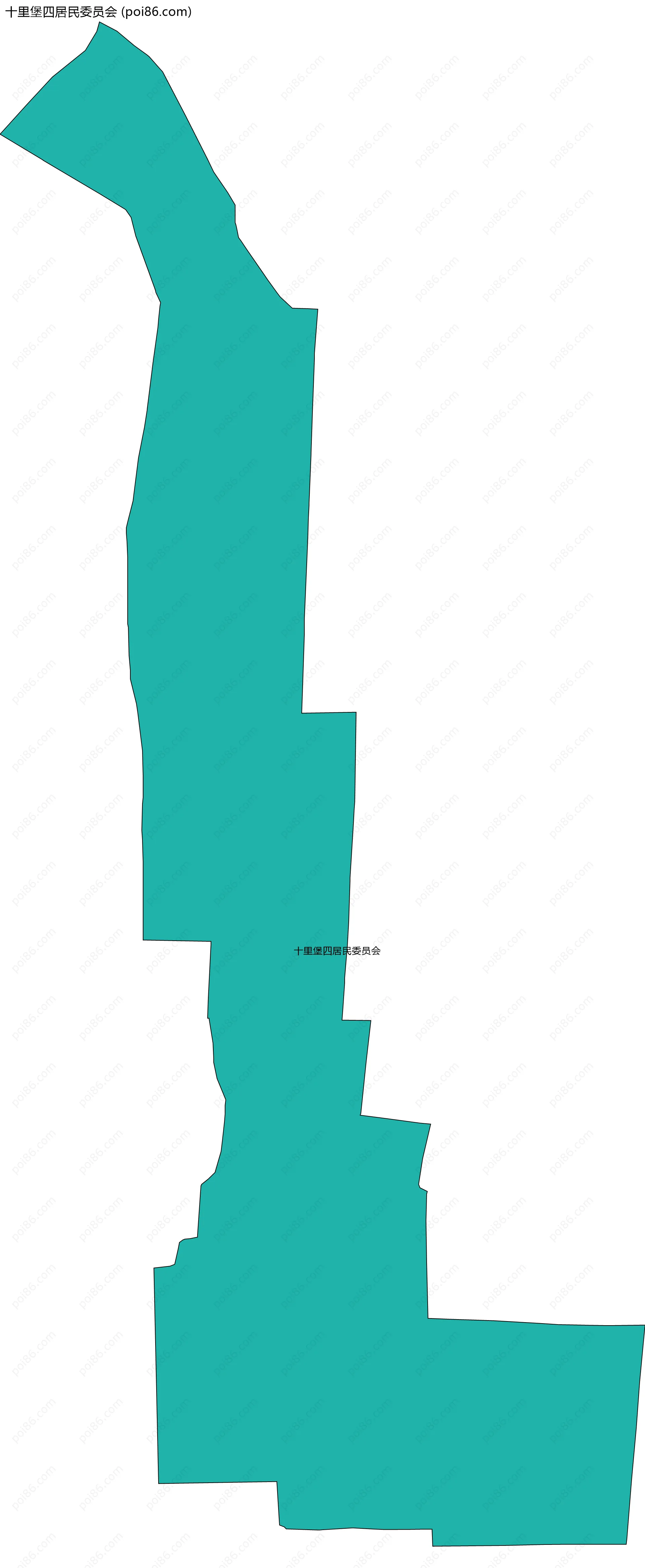 十里堡四居民委员会边界地图