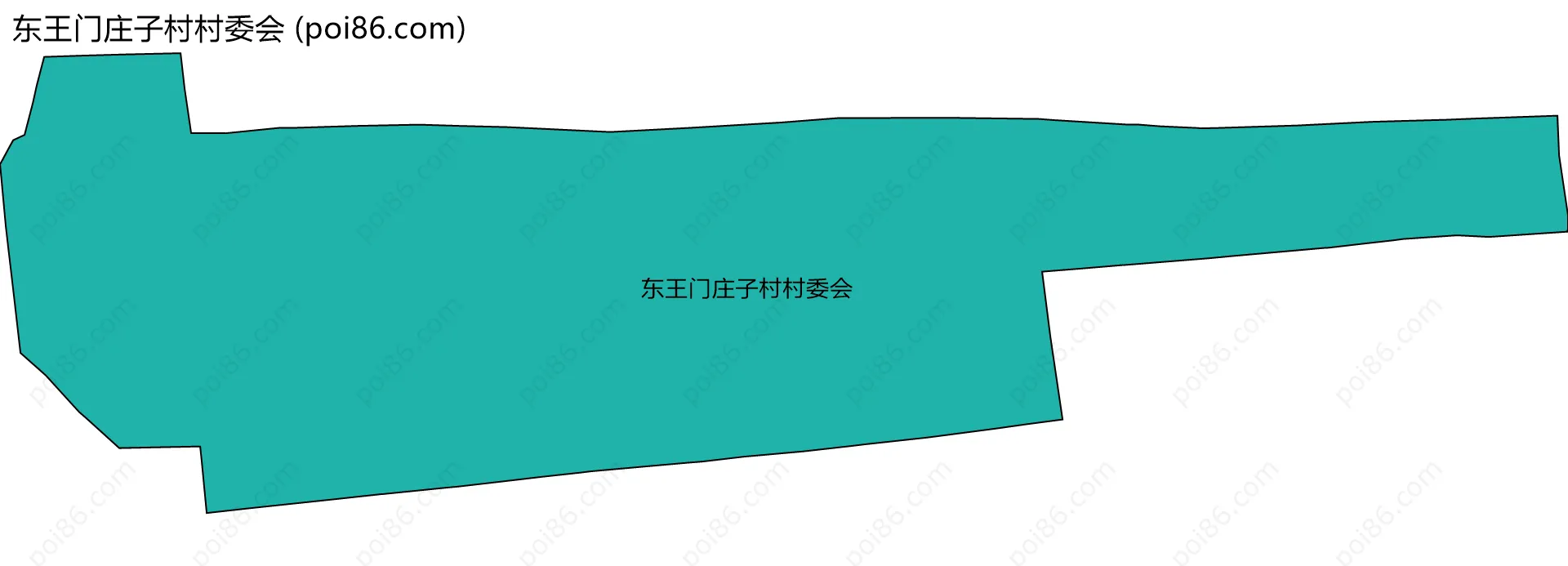 东王门庄子村村委会边界地图