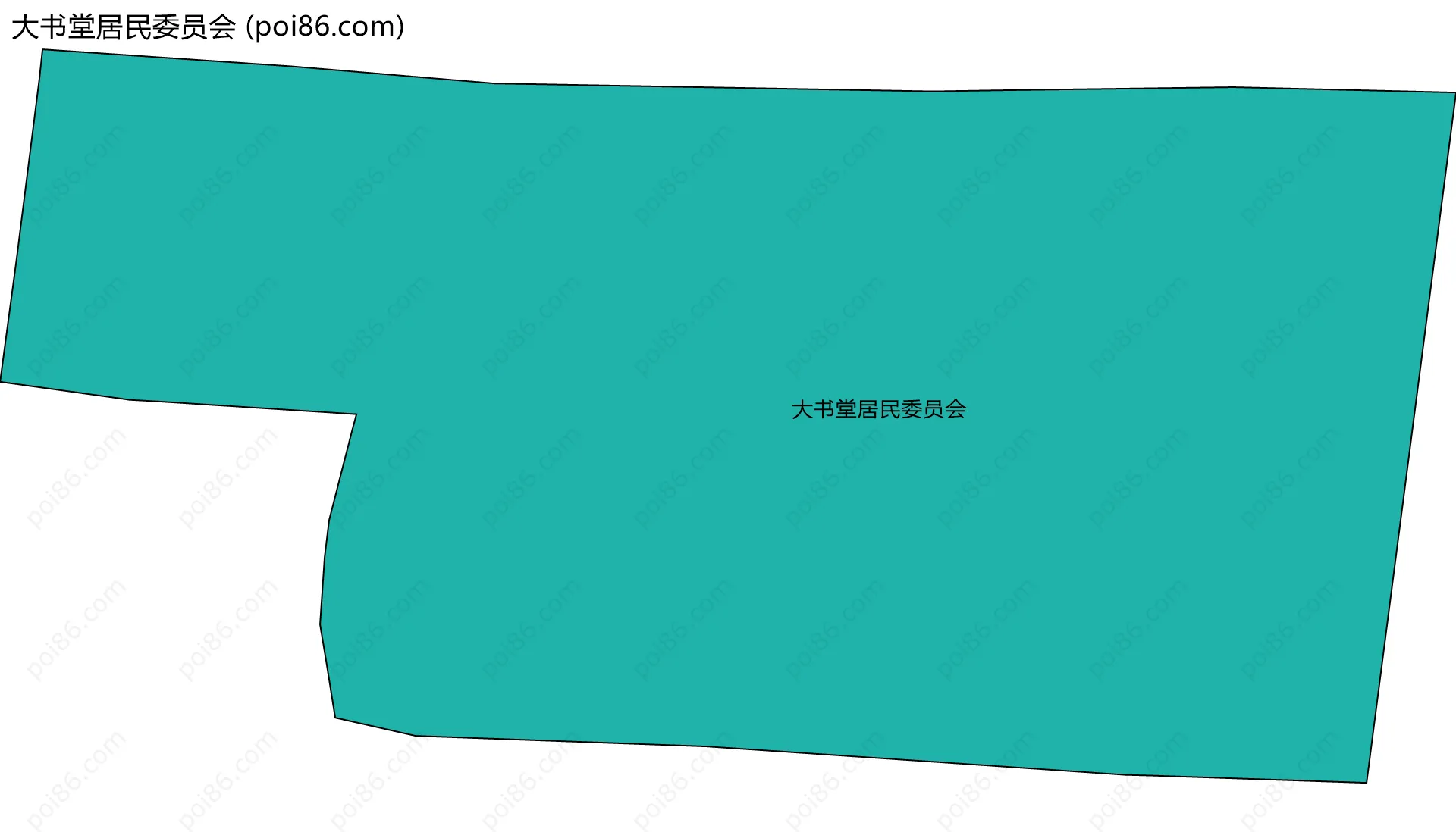 大书堂居民委员会边界地图