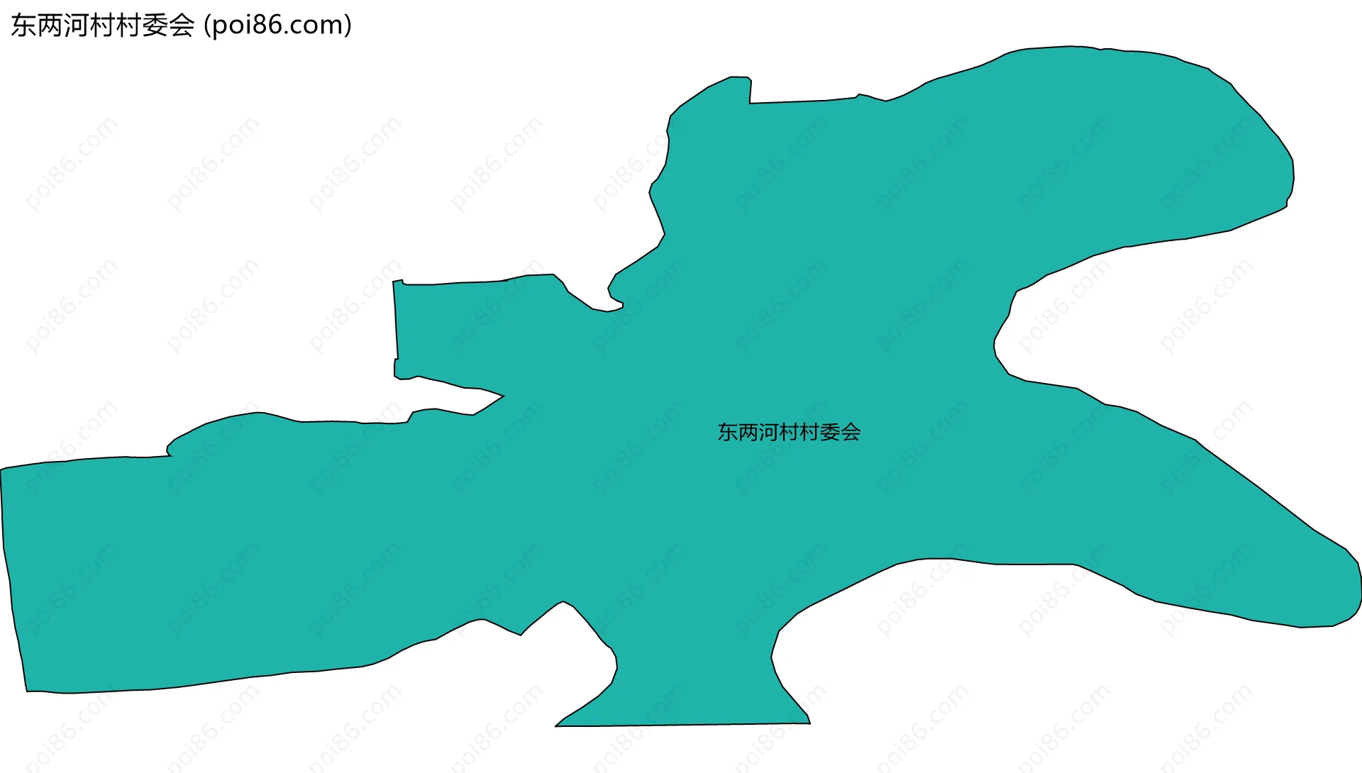 东两河村村委会边界地图