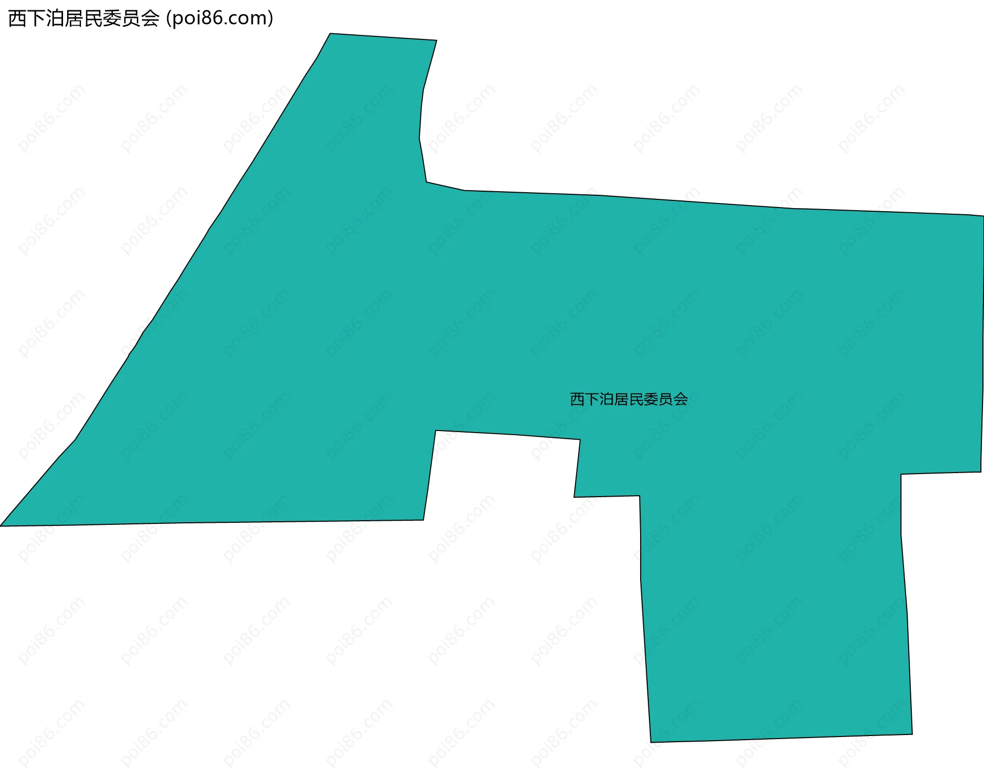 西下泊居民委员会边界地图