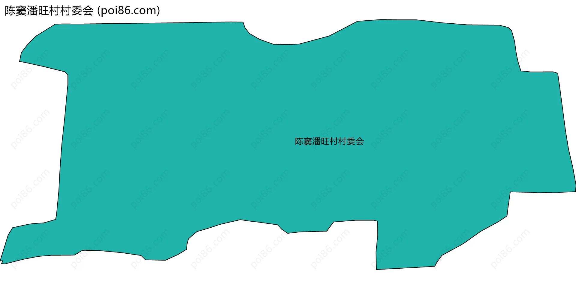 陈窦潘旺村村委会边界地图