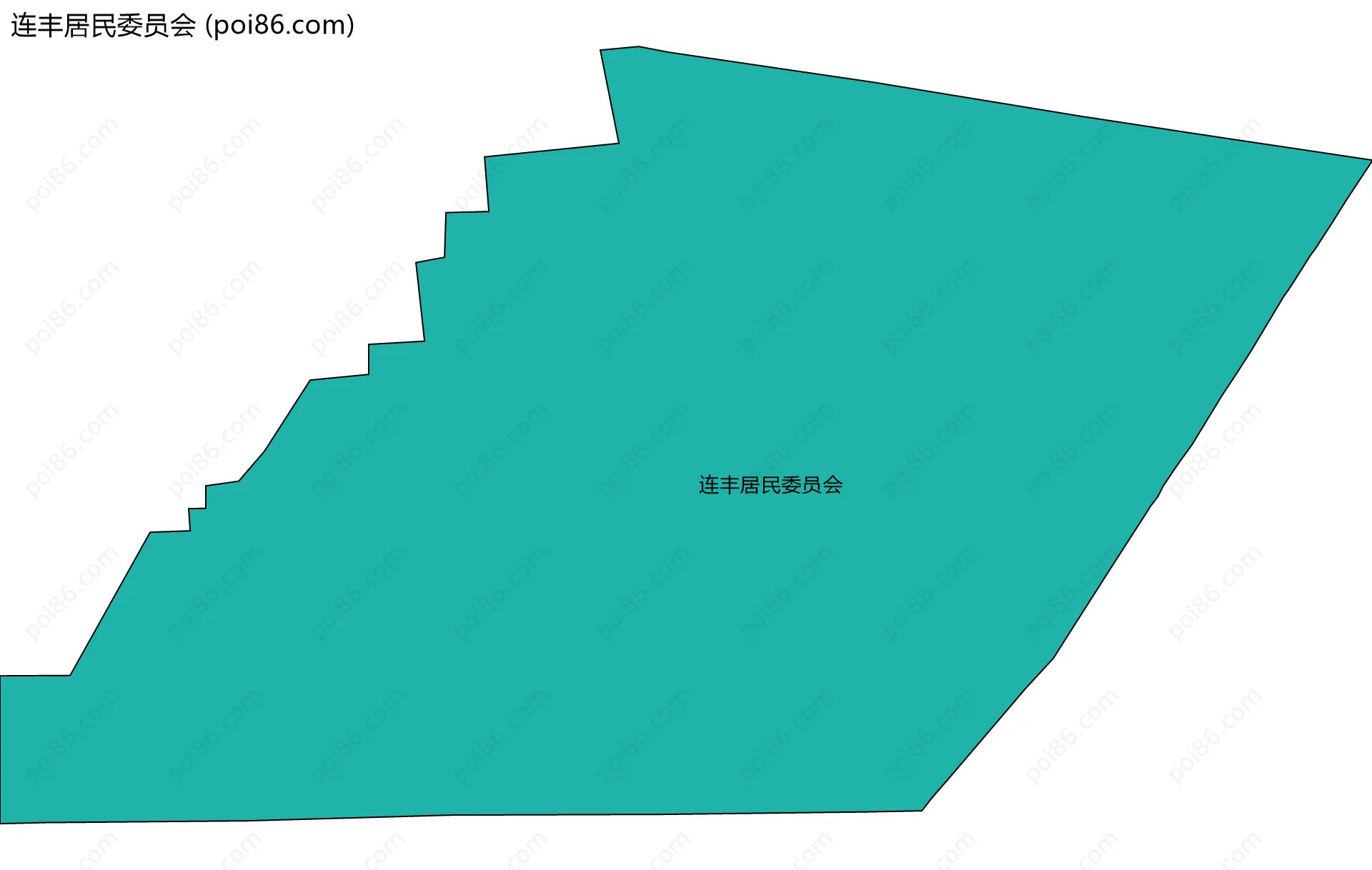 连丰居民委员会边界地图
