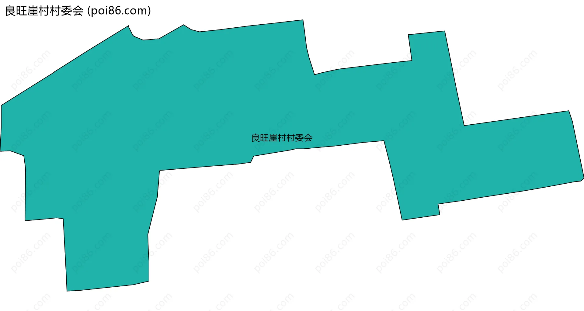 良旺崖村村委会边界地图